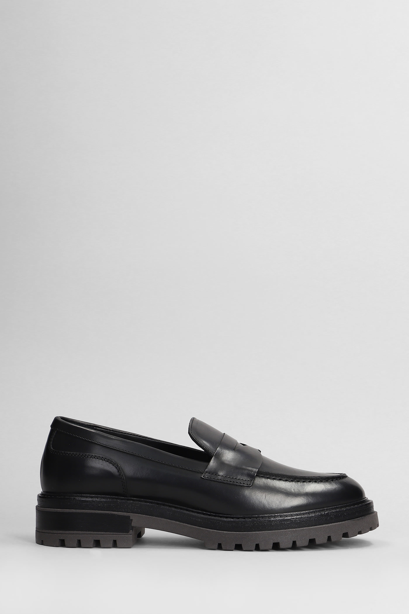 Loafers In Black Leather