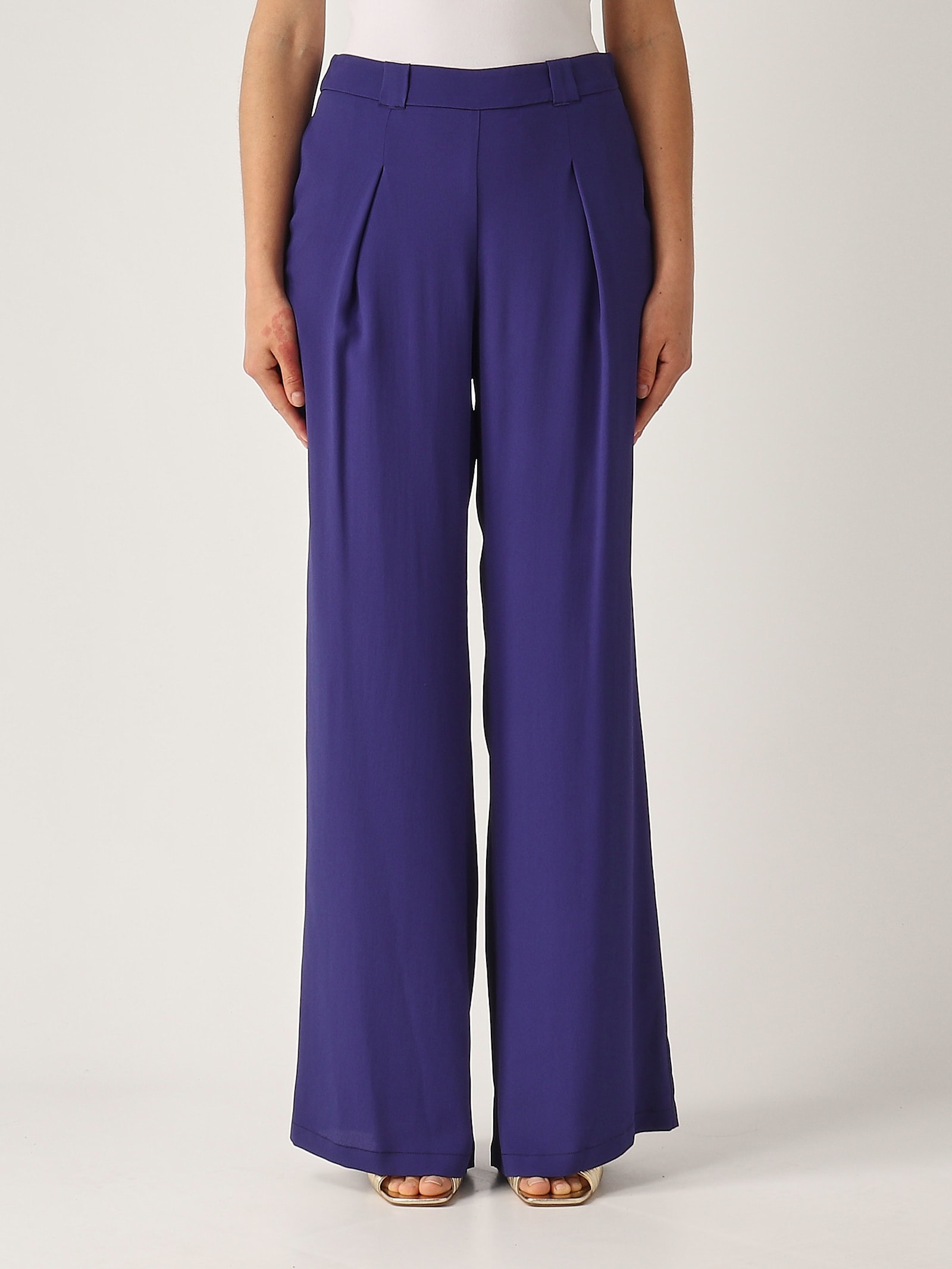Panalone Fluid Crepe Trousers