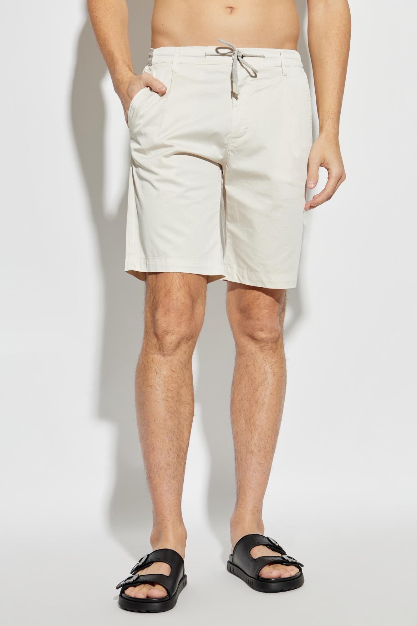 Eleventy Cotton Shorts In Natural