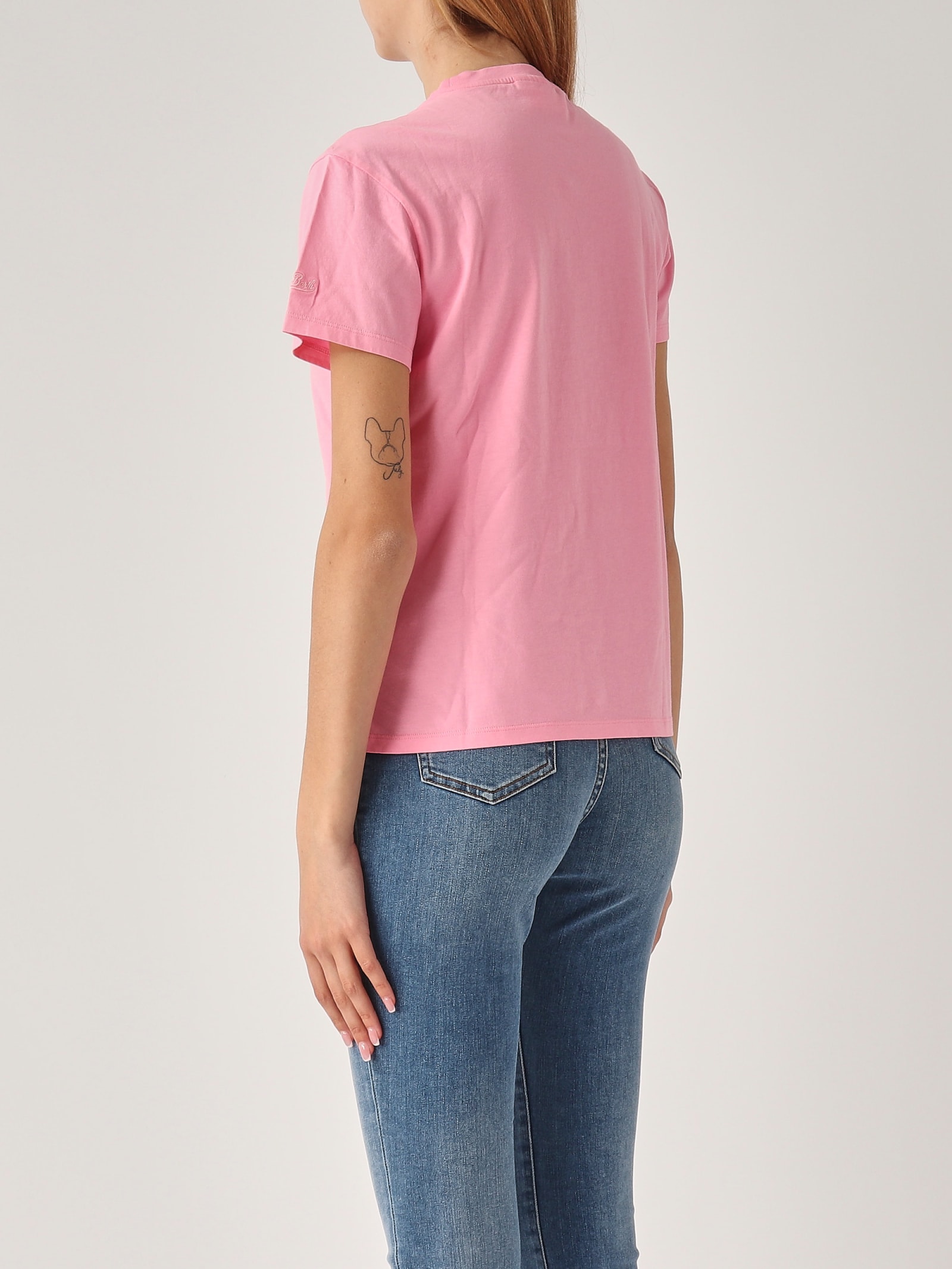 Shop Mc2 Saint Barth Emilie T-shirt In Rosa
