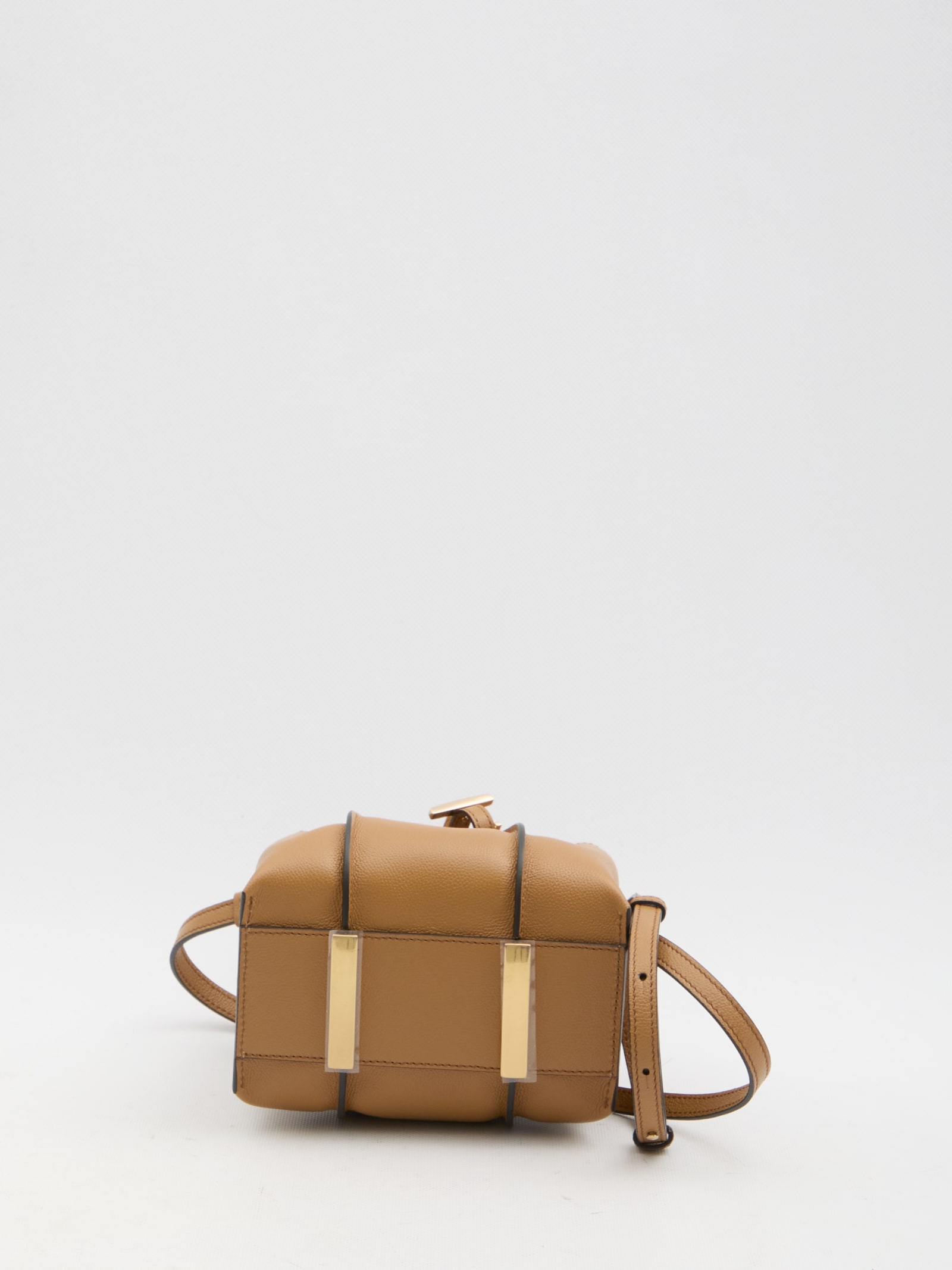 Shop Tod's T Timeless Micro Shopping Bag In Brown