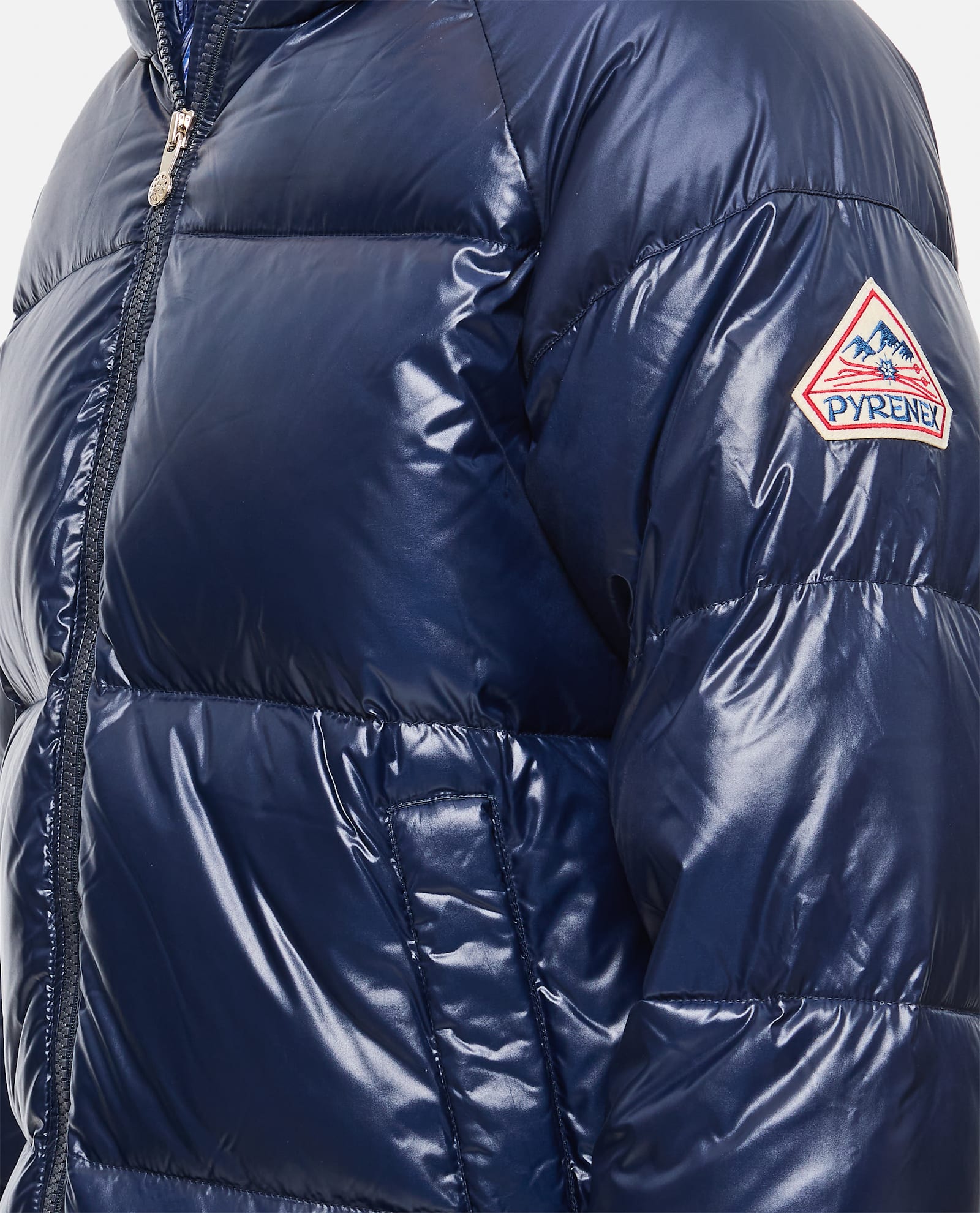 Shop Pyrenex Sten Shiny Puffer Jacket In Blue