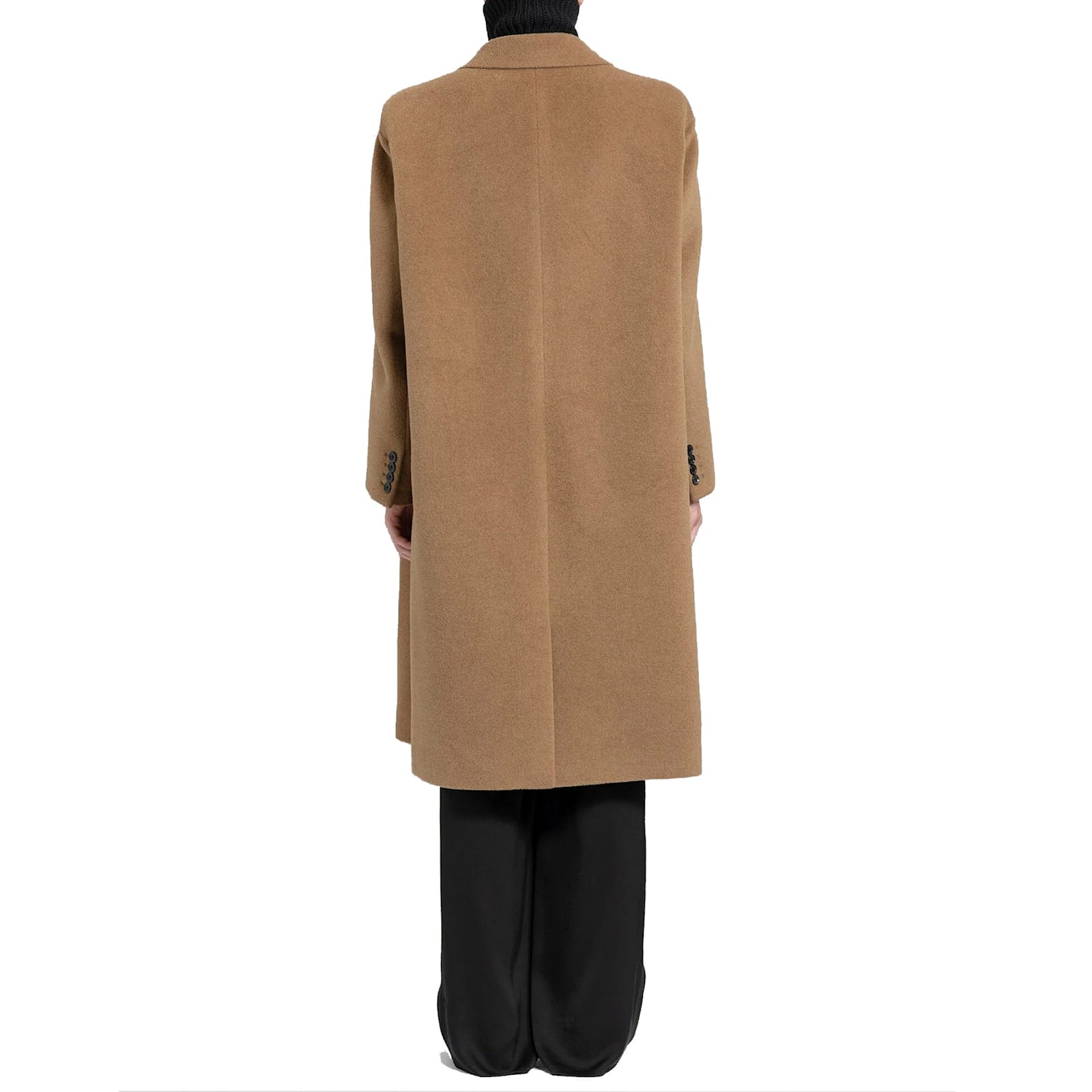 Saint Laurent Manteau Oversize Coat In Brown