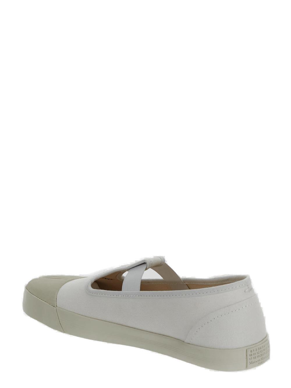 Shop Maison Margiela On The Deck Tabi Mary Jane Shoes In White