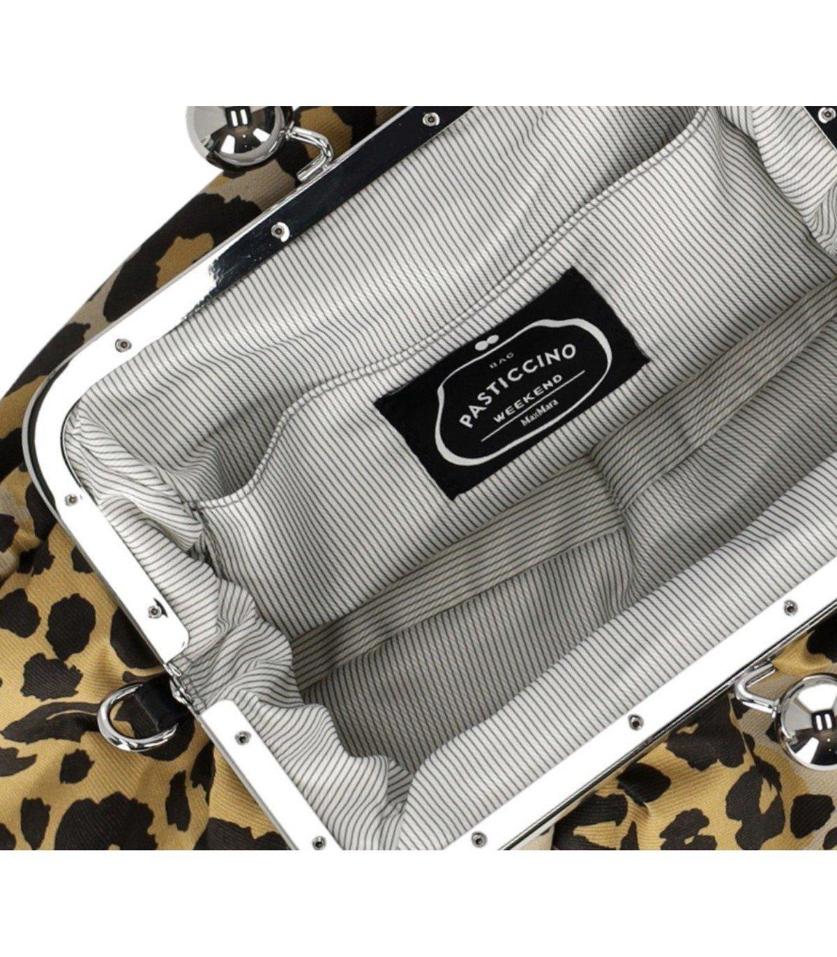 Shop Weekend Max Mara Leopard Printed Medium Clutch Bag