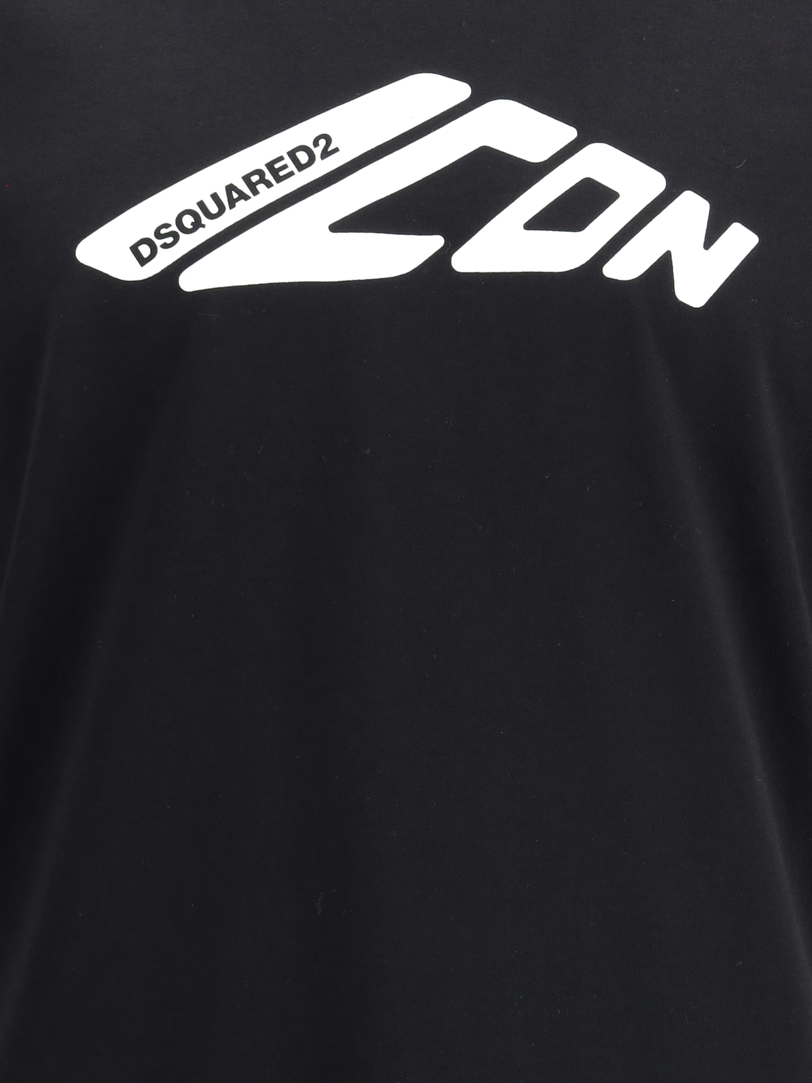 Dsquared2 Men Logoed T-shirt In Black