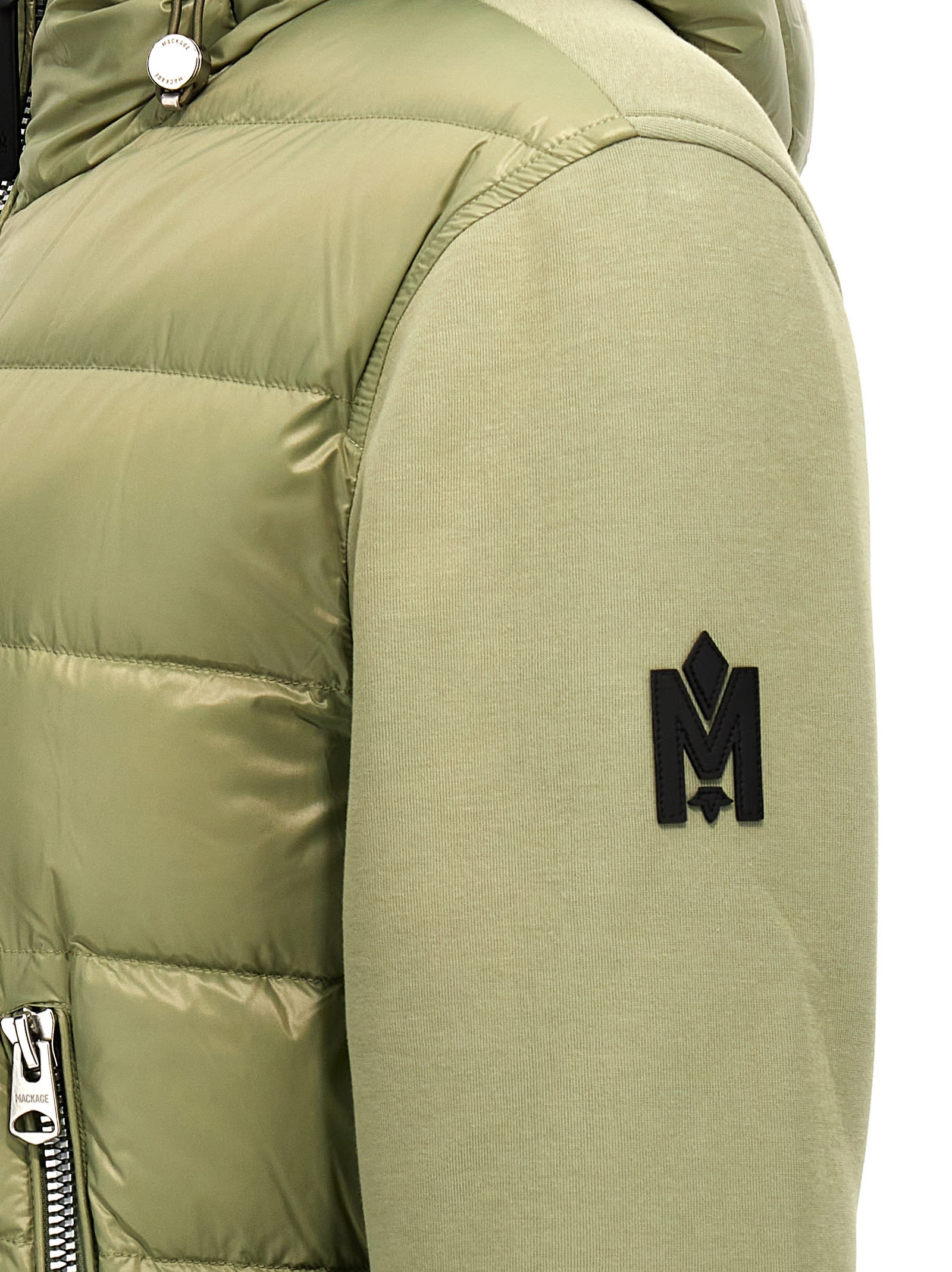 Shop Mackage Frank-r Puffer Jacket In Green