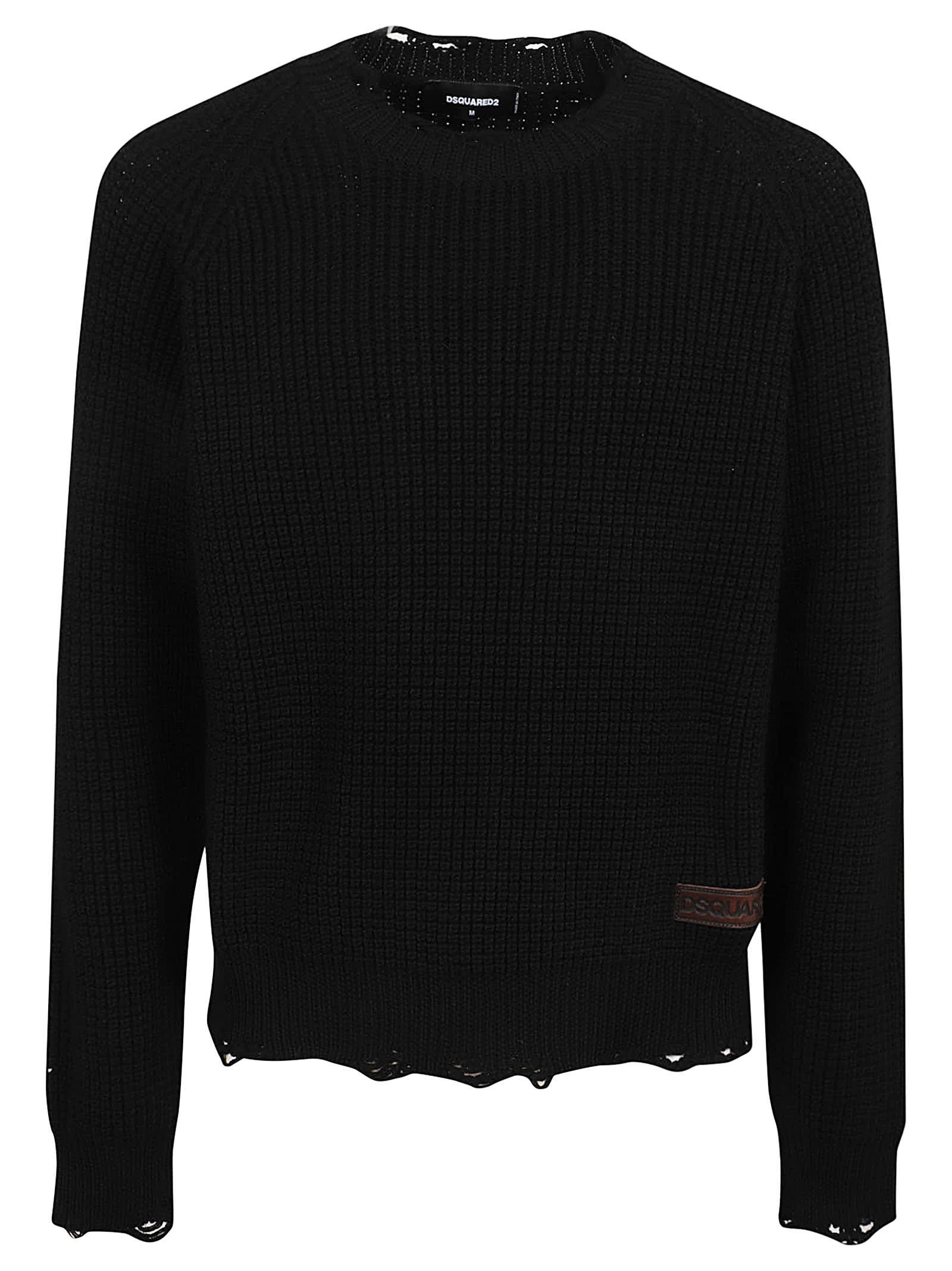 Shop Dsquared2 Crewneck Pullover In Black