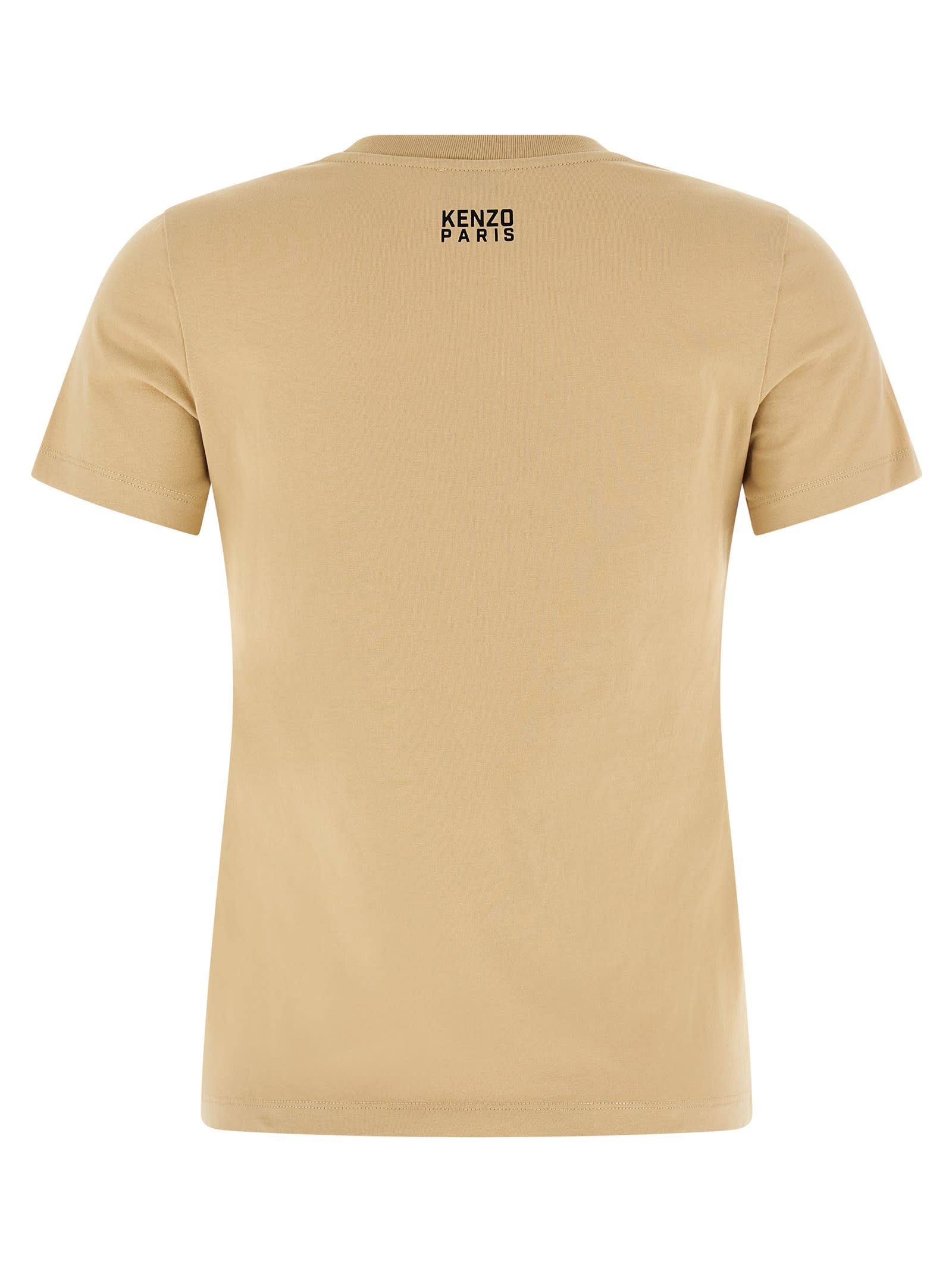 Kenzo Happy Tiger T-shirt In Beige