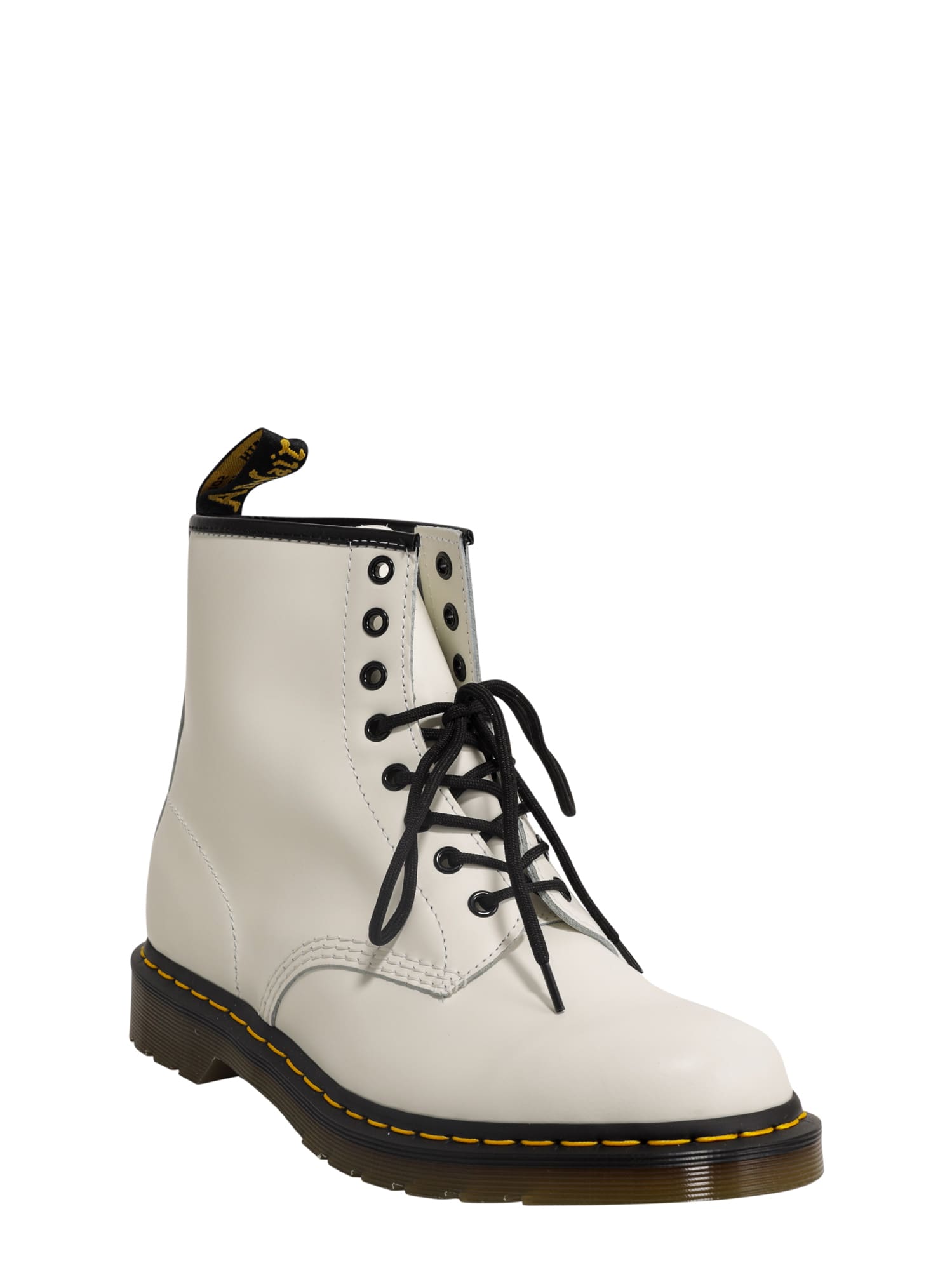 Shop Dr. Martens' Ankle Boots In Bianco