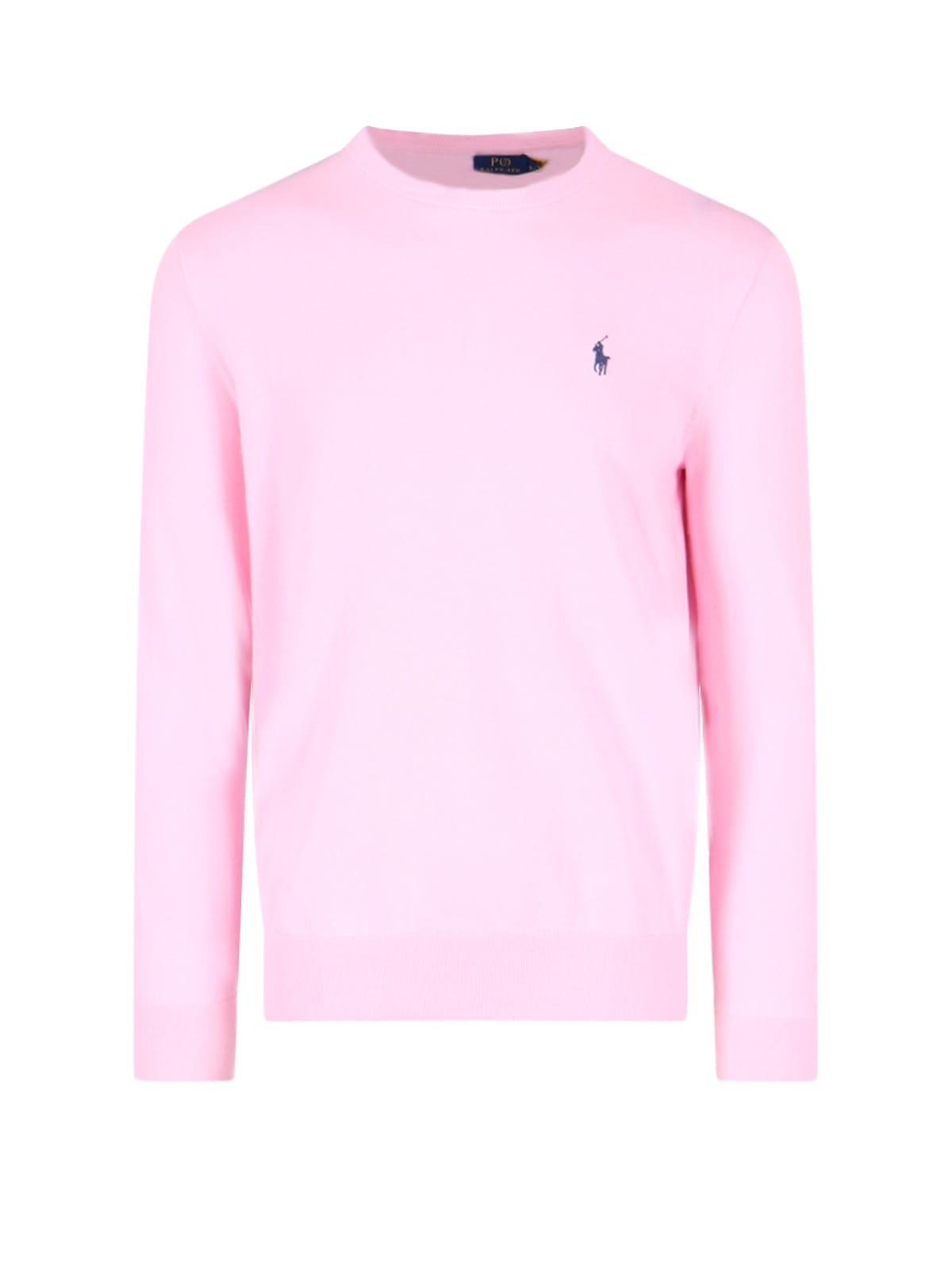 Shop Polo Ralph Lauren Logo Sweater In Pink