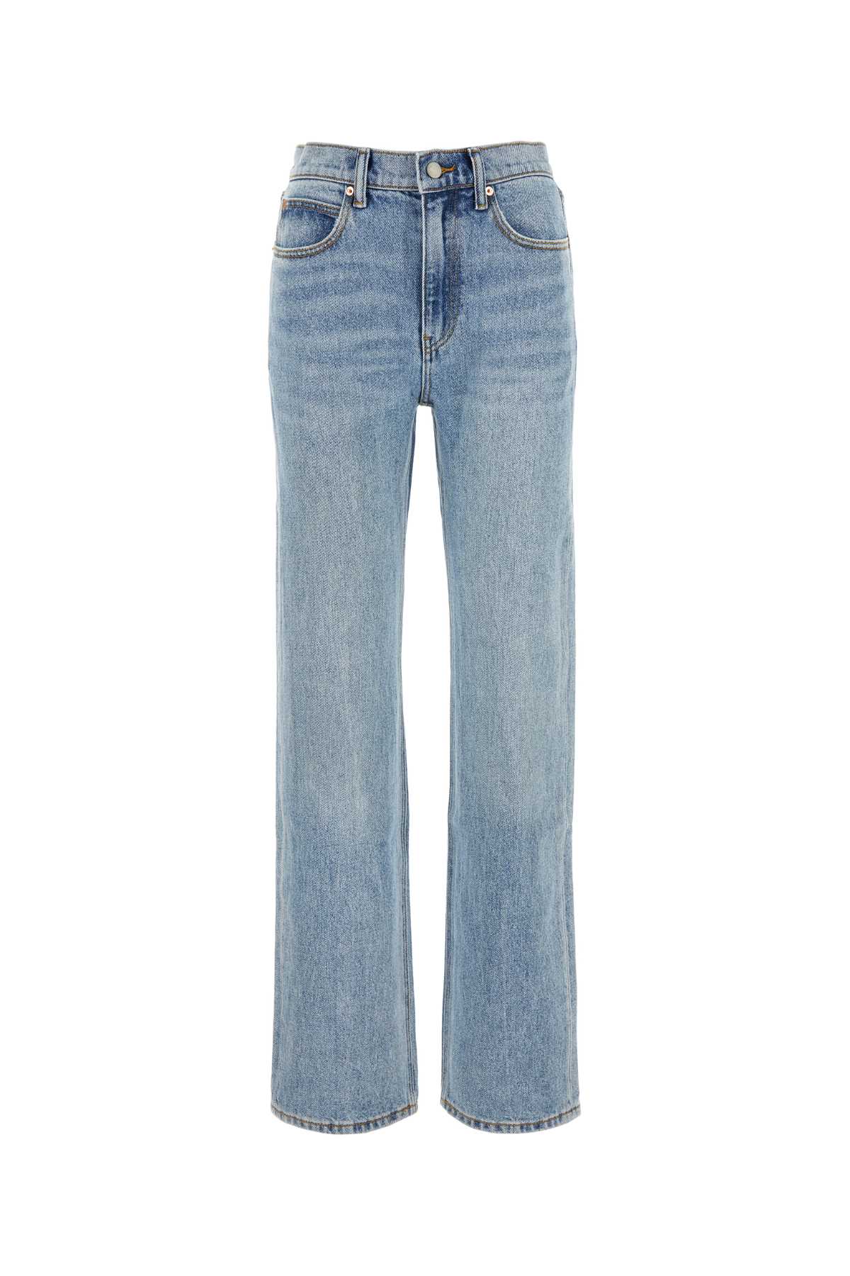 Shop Alexander Wang Denim Jeans In Vintagefadedindigo