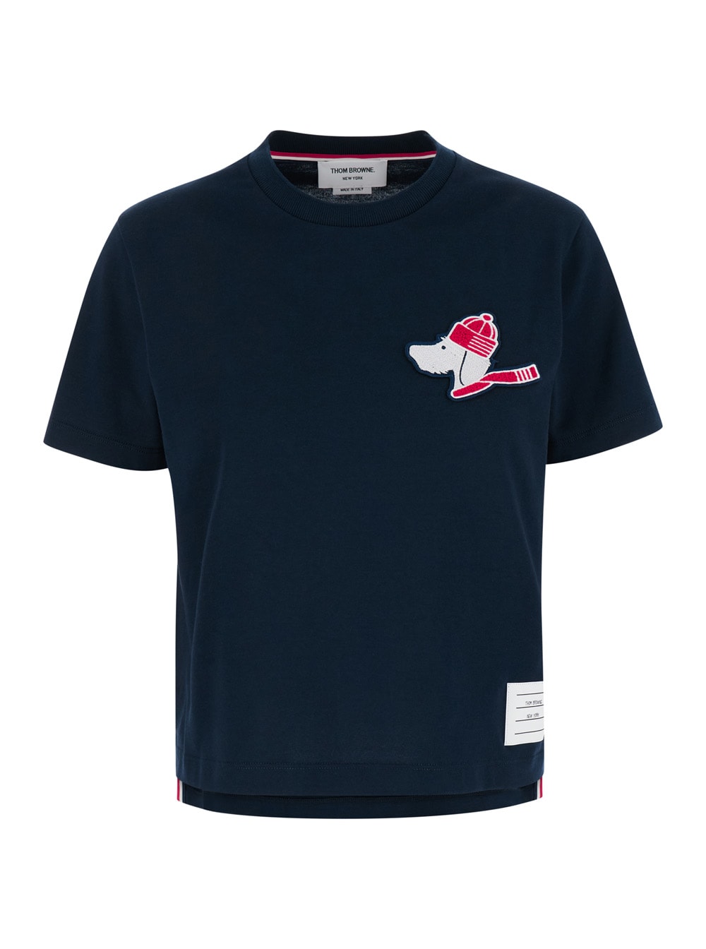 Short Sleeve Tee W/ Hector W/ A Hat Chenille Embroidery In Med Weight Jersey