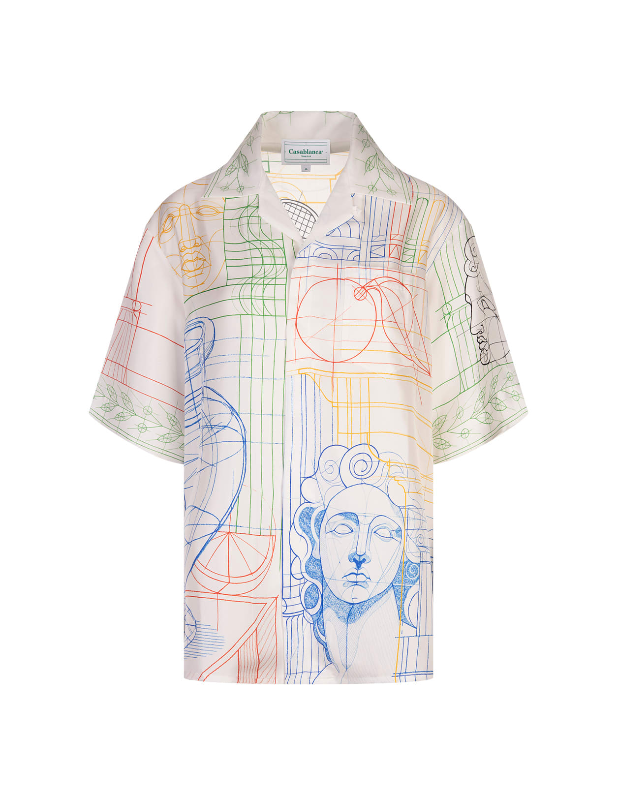 Tennis Play In Progress Silk Shirt