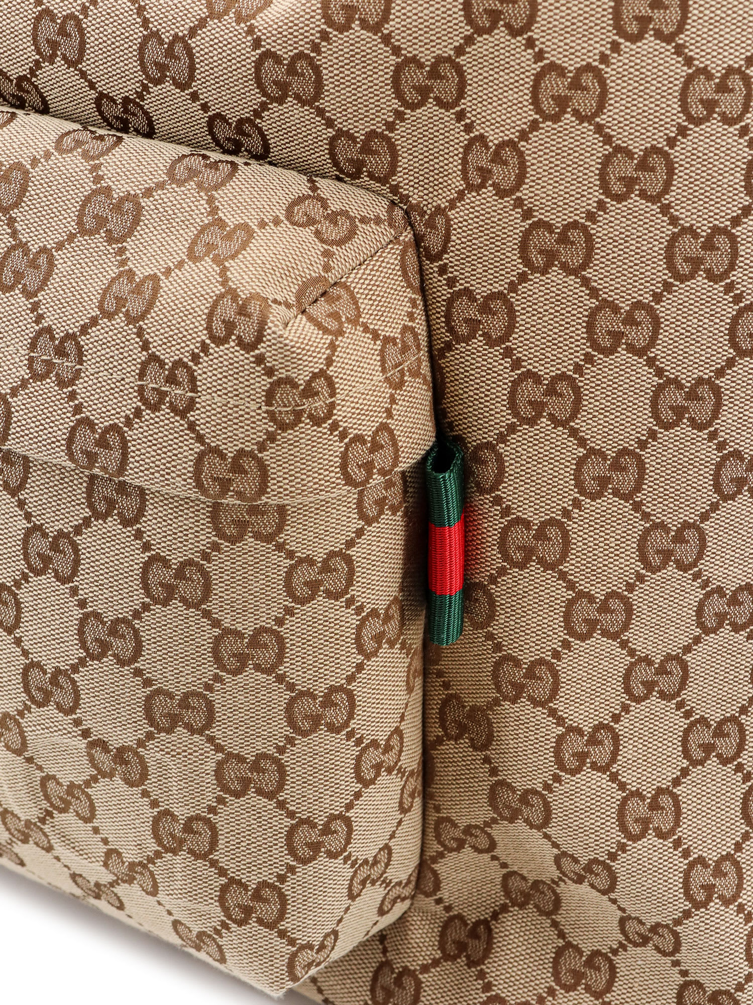 Gucci Large Shopping Bag In Gg Fabric In Beige