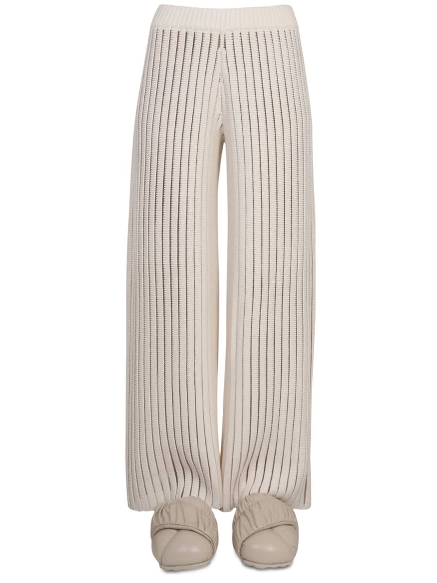 Fabiana Filippi Relaxed Fit Wide Leg Pants In Ivory