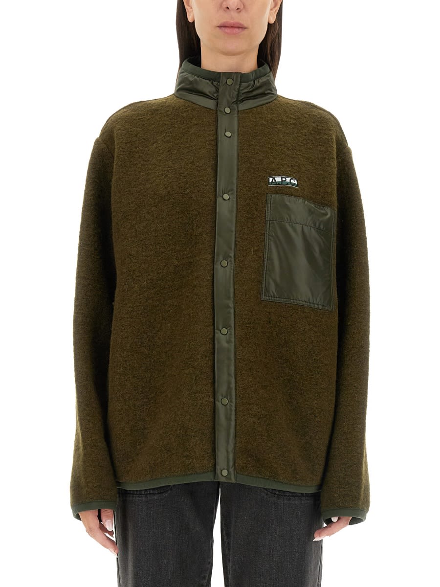 Shop Apc Blouson Ewan In Brown