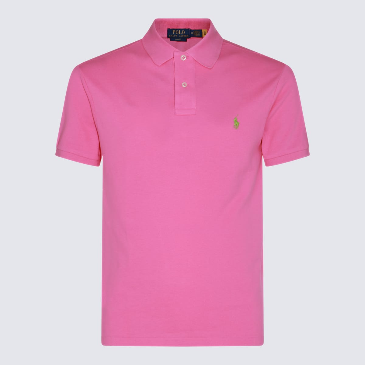 Shop Polo Ralph Lauren Pink Cotton Polo Shirt In Dalia Pink