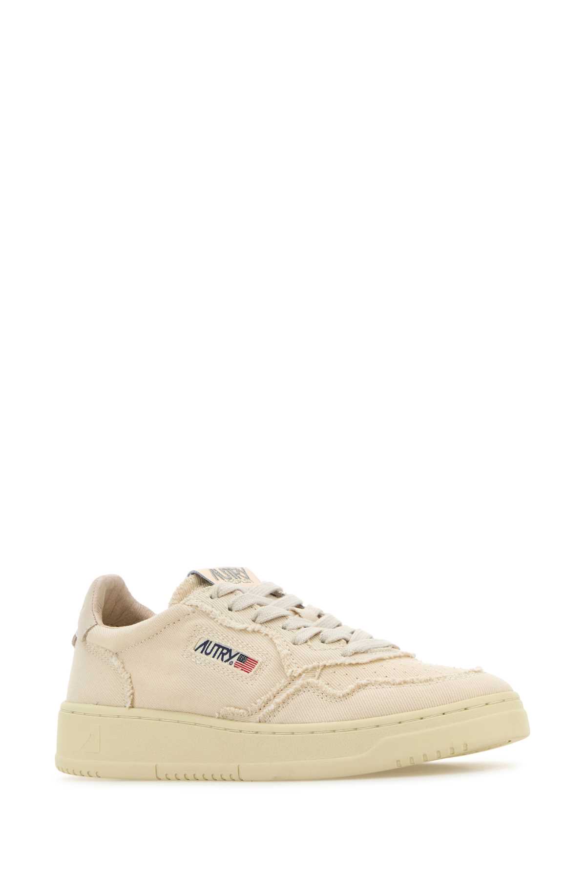 Autry Ivory Denim Medalist Sneakers In De15