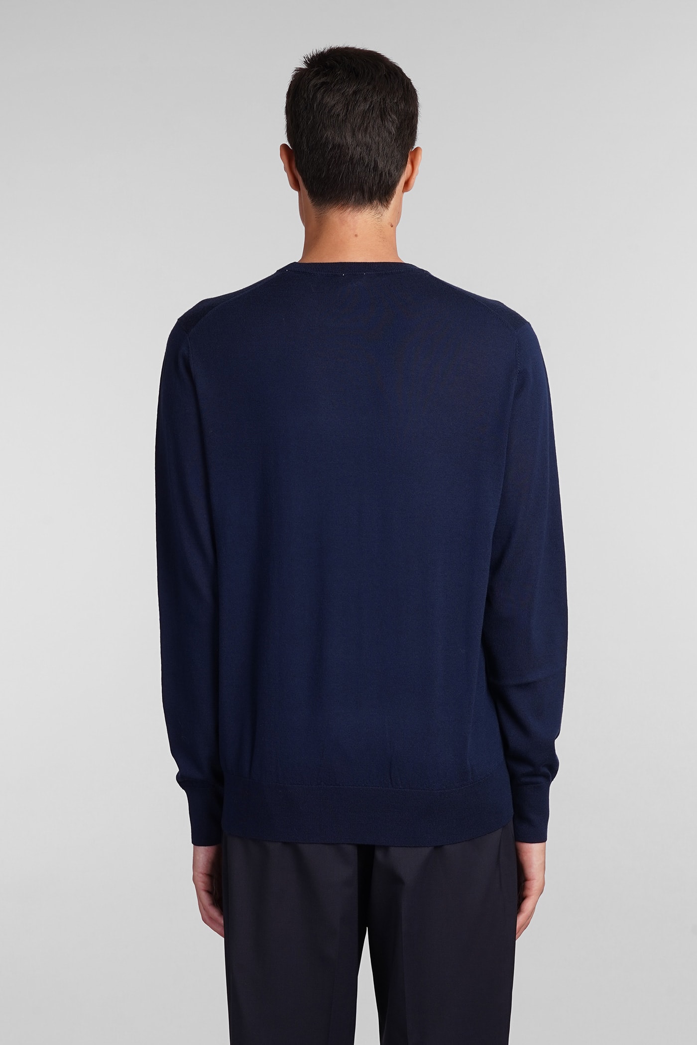 Shop Aspesi M195 Knitwear In Blue Wool