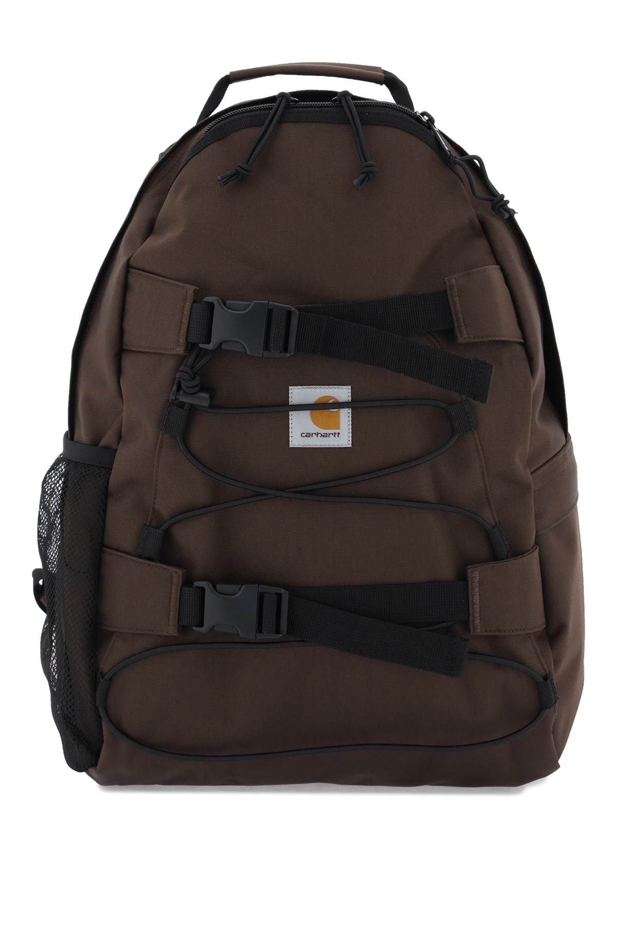 Brown Nylon kickflip Backpack