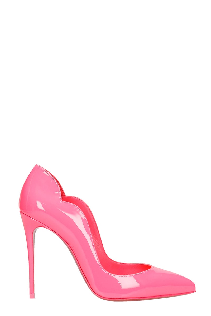Christian Louboutin Hot Chick 100 Pumps In Fuxia Patent Leather
