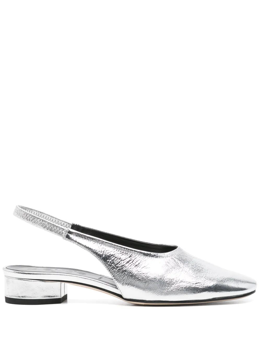 Dua Crackle Laminated Calf Leather Silver