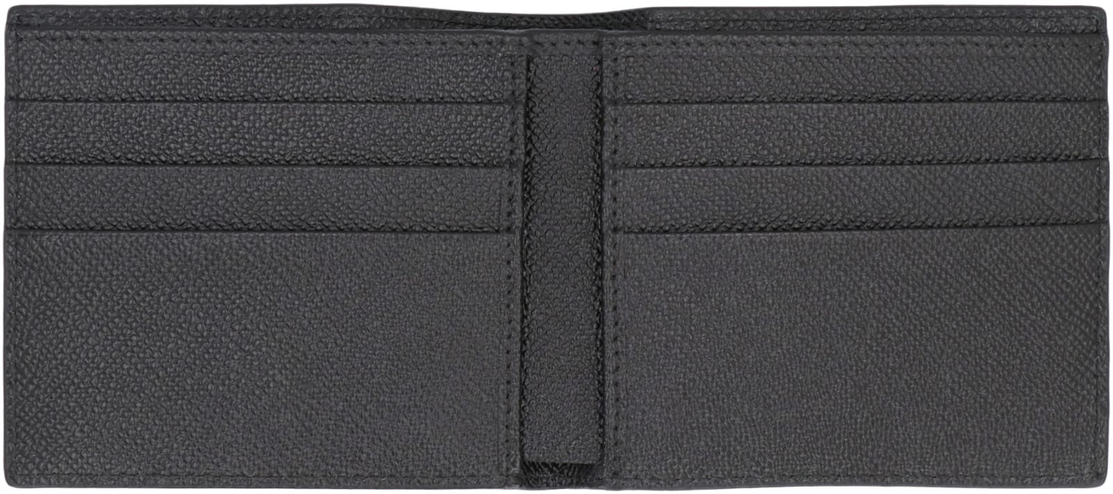 Shop Dolce & Gabbana Leather Flap-over Wallet In Black