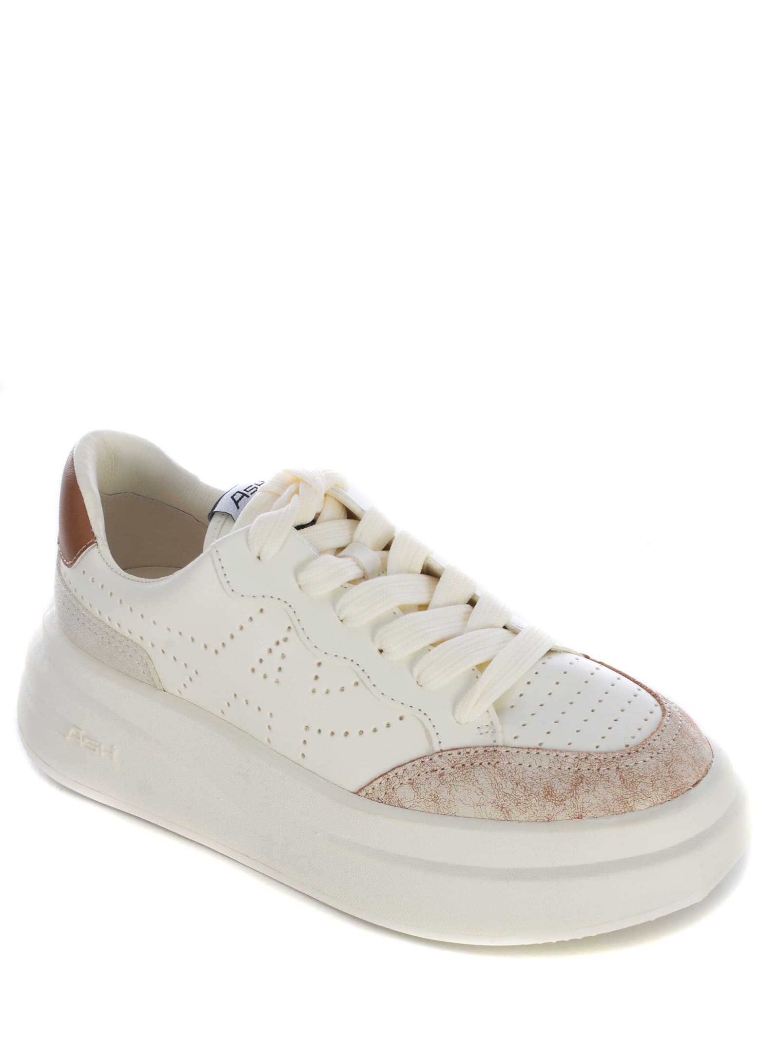 Shop Ash Sneakers  Impuls Made Of Leather In Bianco
