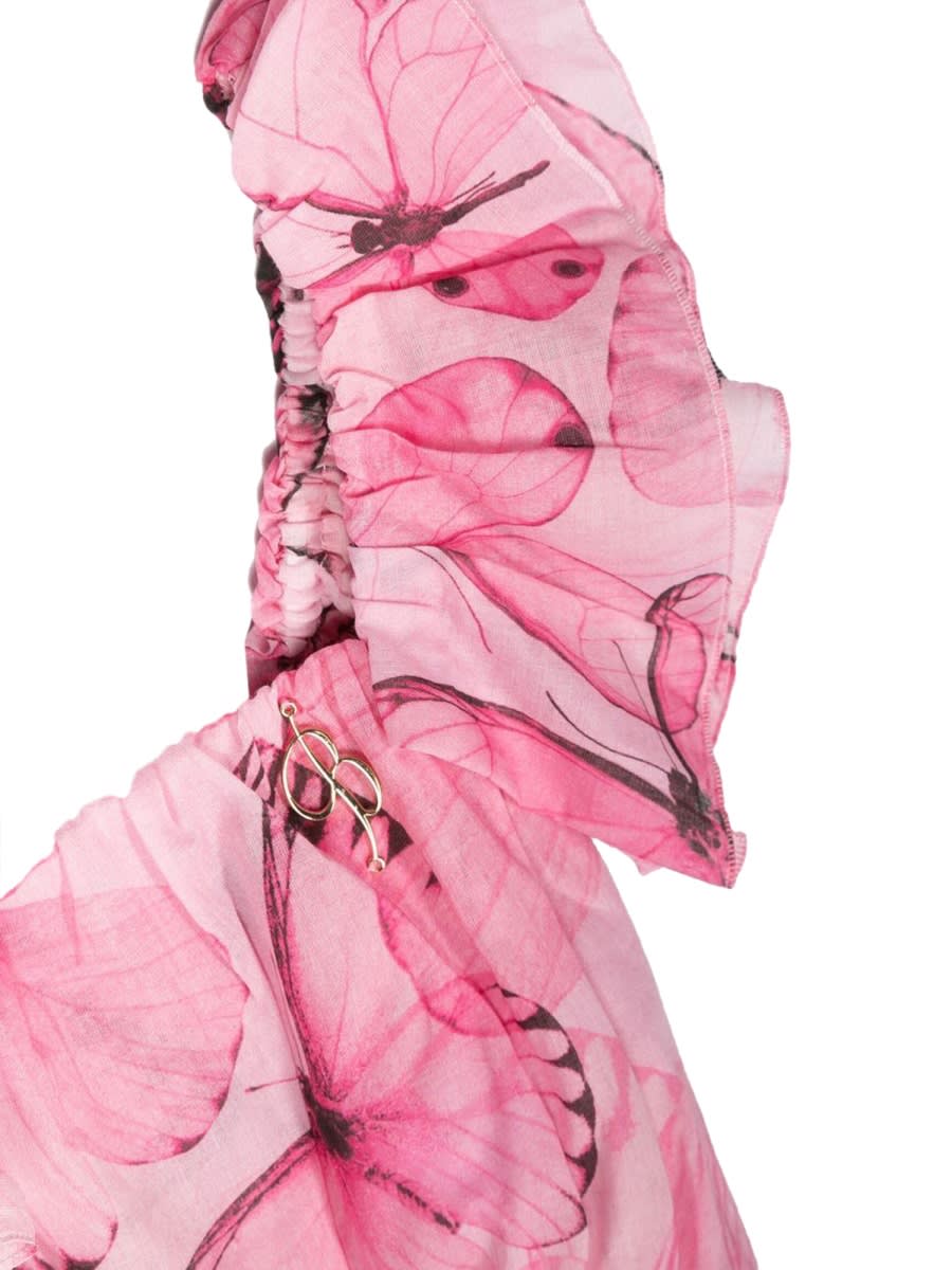 Miss Blumarine Top Butterflies In Pink