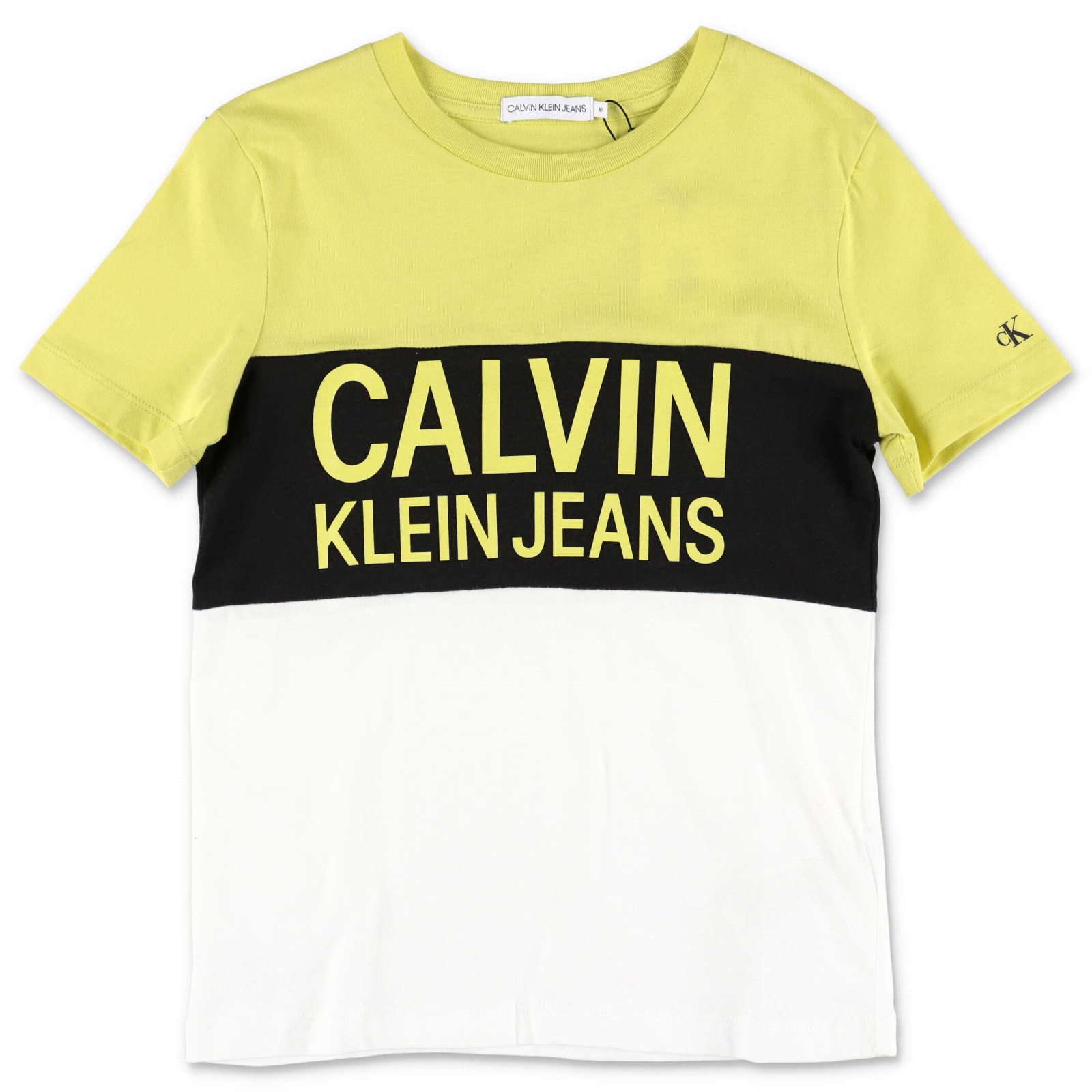 Calvin Klein Kids T-shirt Colour Block Logo For Boys In Color Blocking