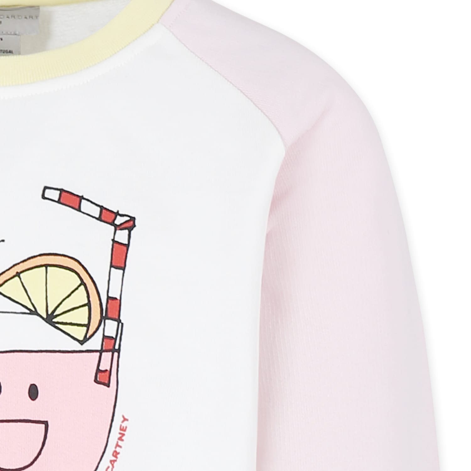 Stella Mccartney Lemonade-print Cotton Sweatshirt In Multicolor