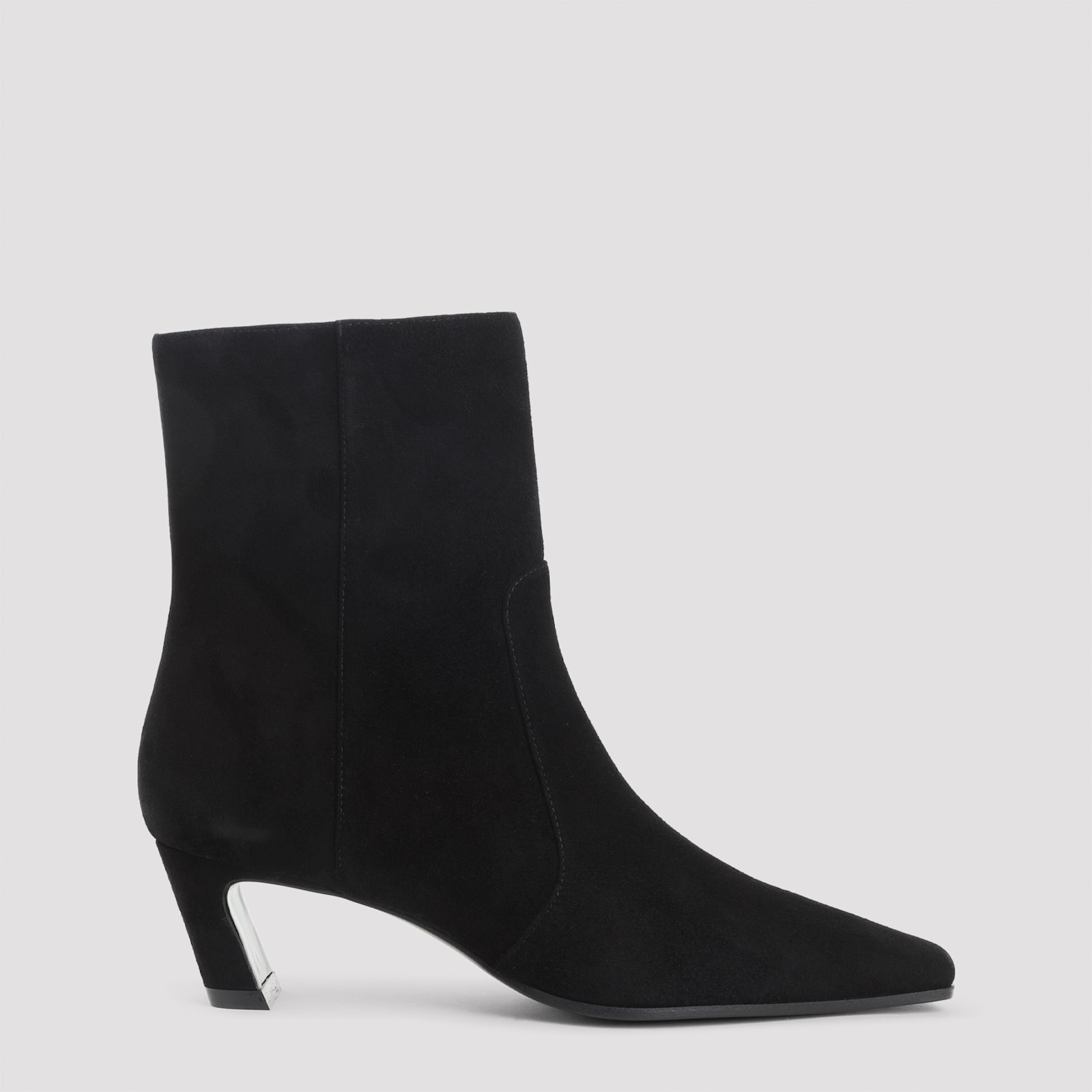 Stuart Weitzman Stassi Zip Bootie 50 In Black