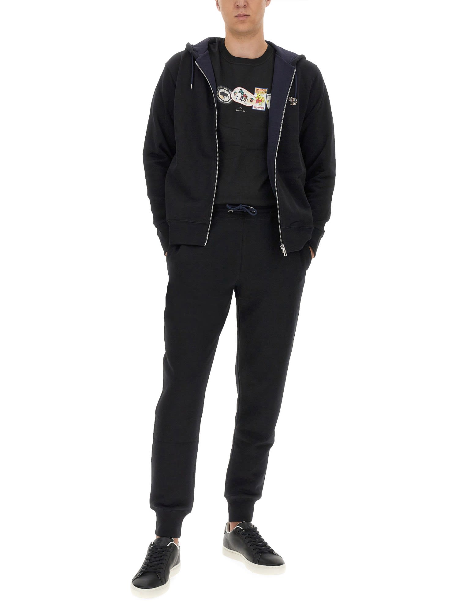 Shop Ps By Paul Smith Sweatshirt With Zebra Patch In Black