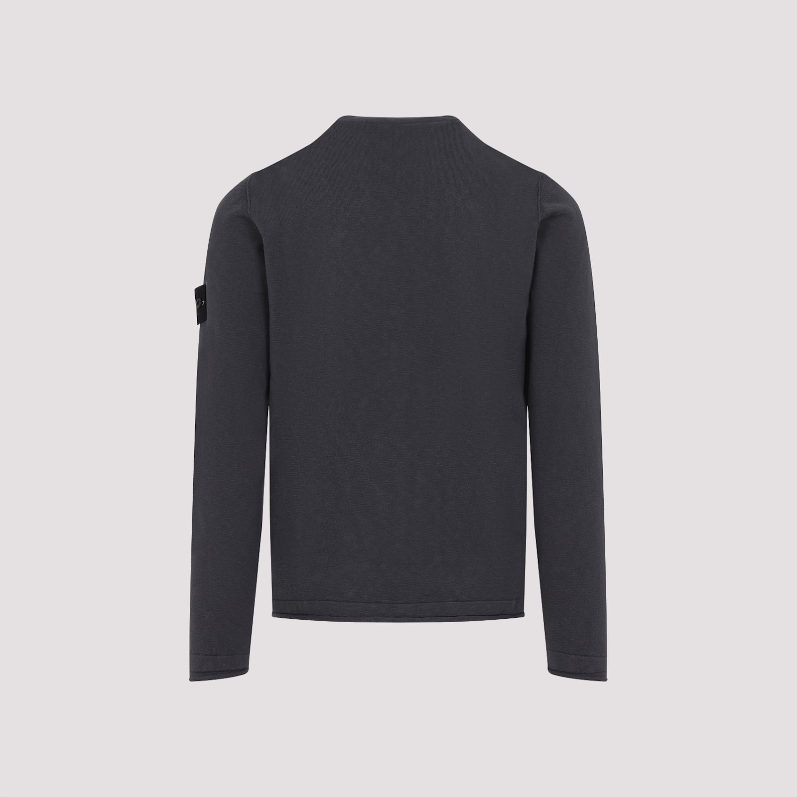 Shop Stone Island Crew Neck Pullover In Charcoal