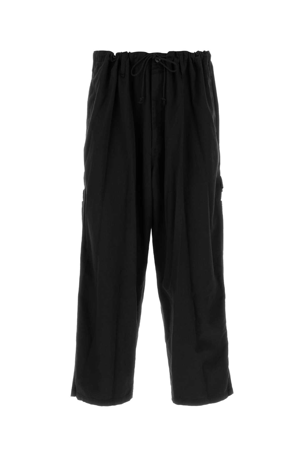 Yohji Yamamoto Drawstring-waist Trousers In Blue