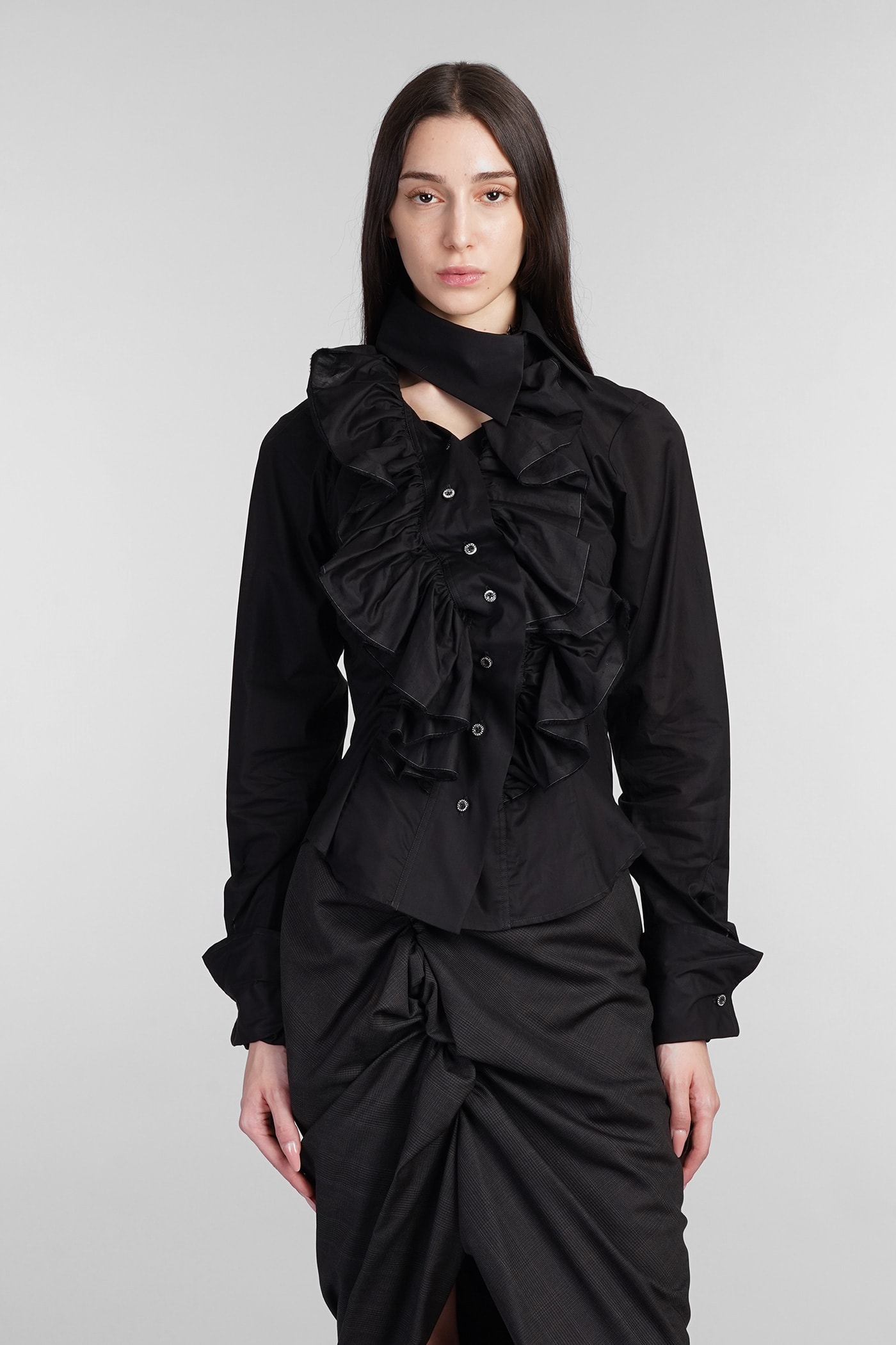 Shop Vivienne Westwood Shirt In Black Cotton