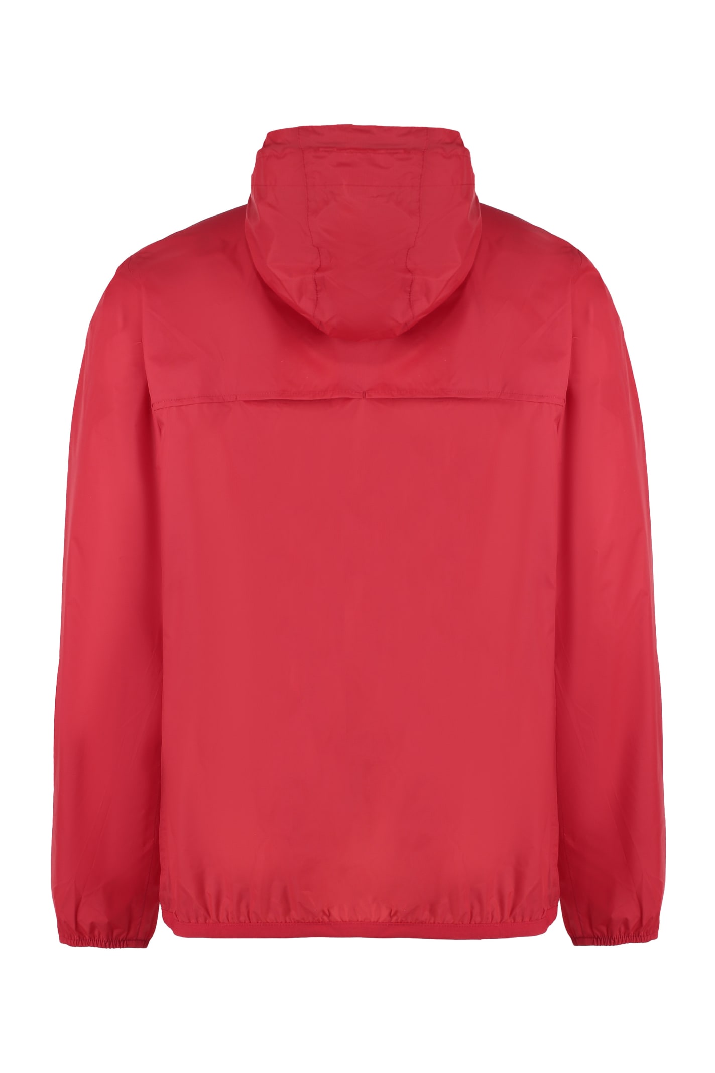 K-way The True 3.0 Claude Hooded Nylon Jacket In Red