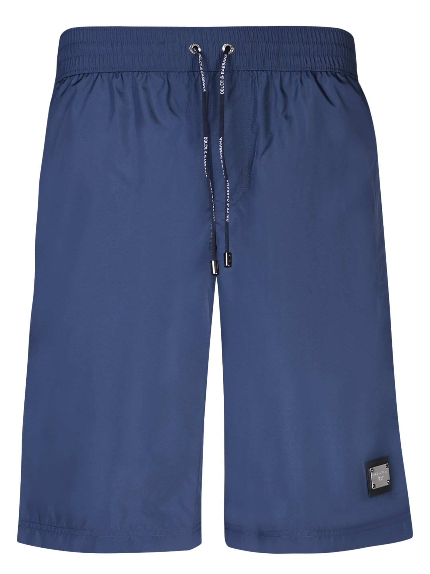 Shop Dolce & Gabbana Essential Blue Swim Shorts