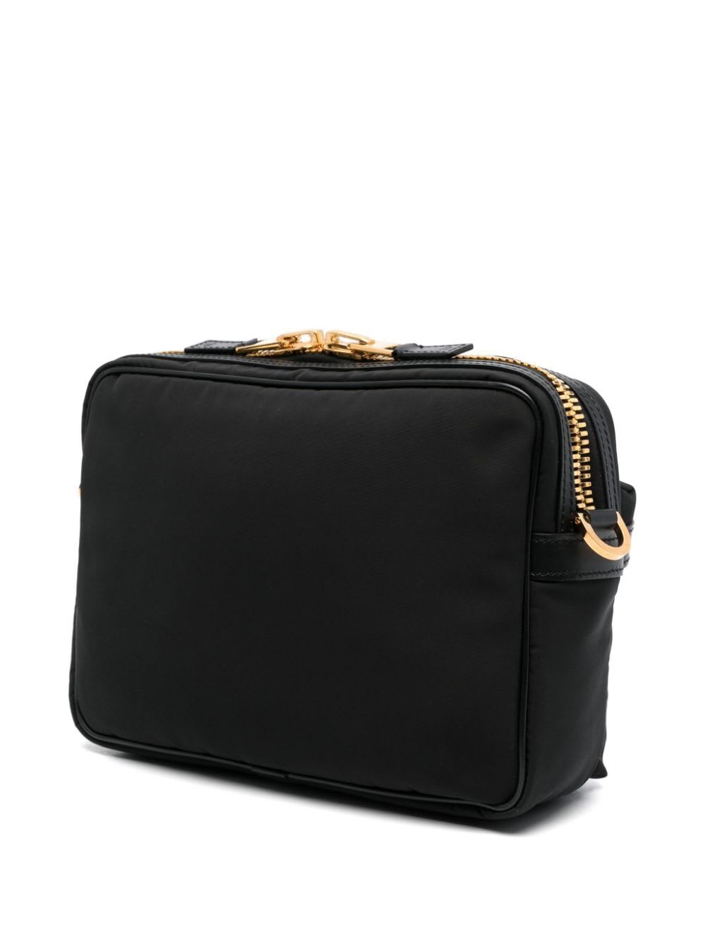 Shop Tom Ford Recycled Nylon Utility Small Messenger In Black