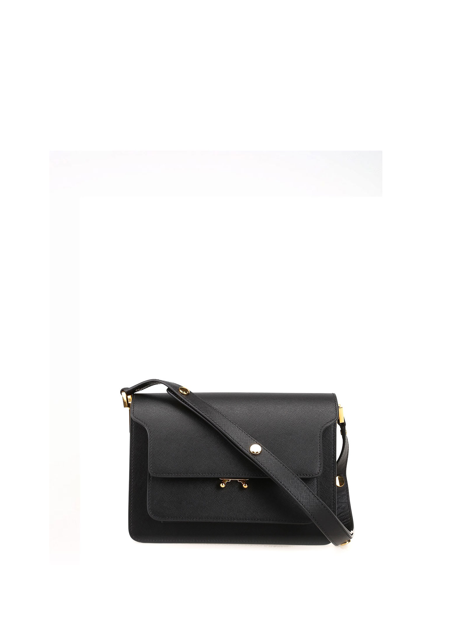 MARNI: Trunk bag in saffiano leather - Dove Grey