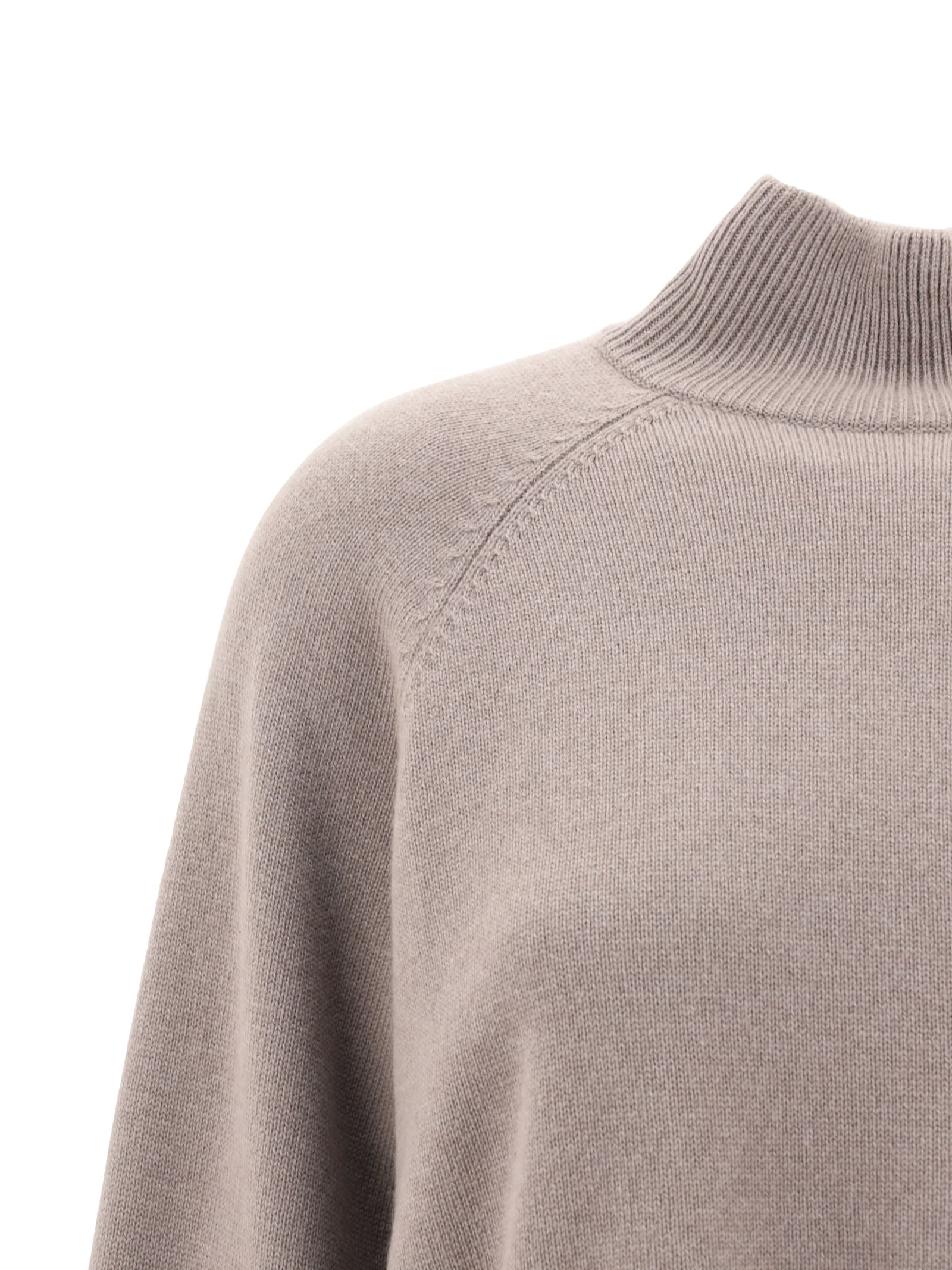 Brunello Cucinelli Women Cashmere Turtleneck Sweater In Brown