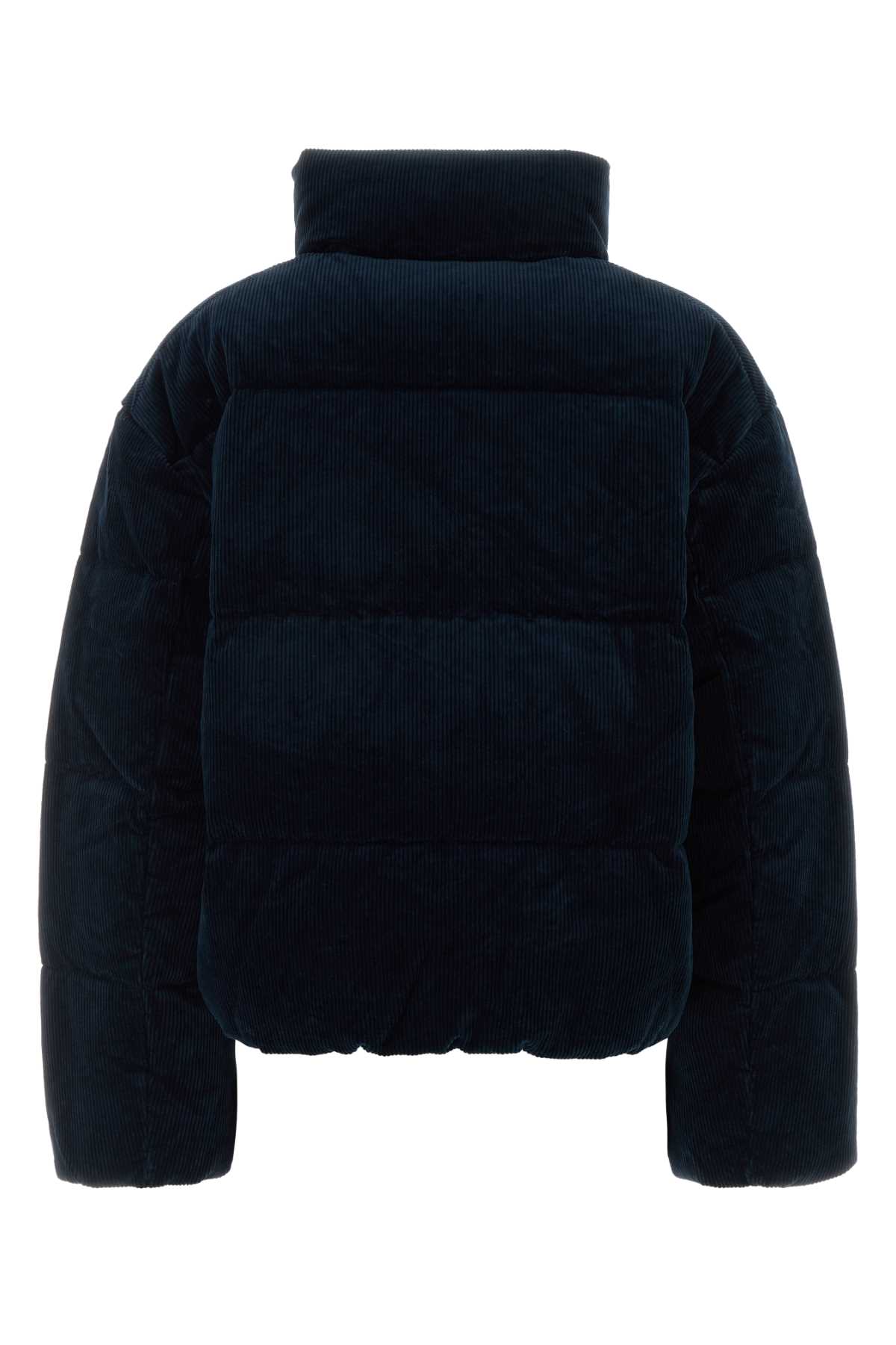 Ralph Lauren Midnight Blue Stretch Corduroy Down Jacket In Blue