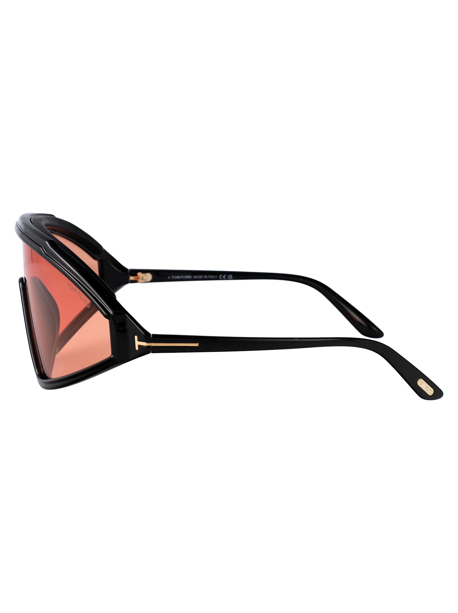 Tom Ford Sunglasses In 01e Nero Lucido / Marrone