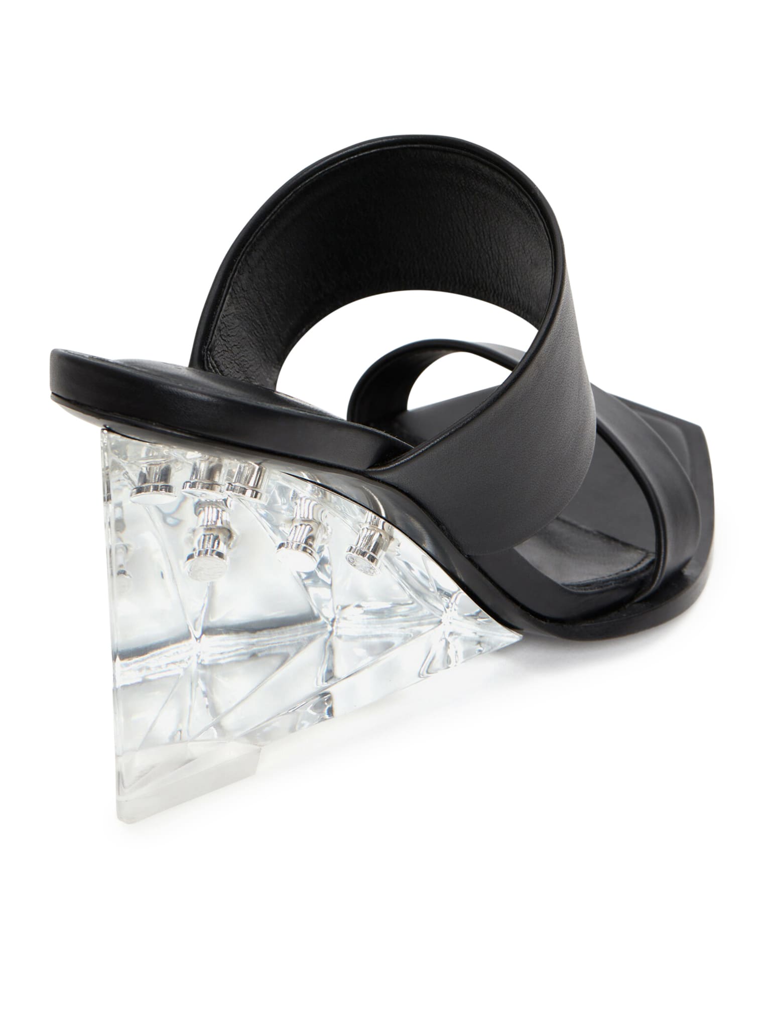 Shop Alexander Mcqueen Sandal New Lux Leather In Black