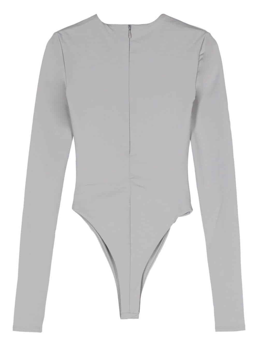 Shop Entire Studios Ls Bodysuit - Nylon Spandex In Rhino