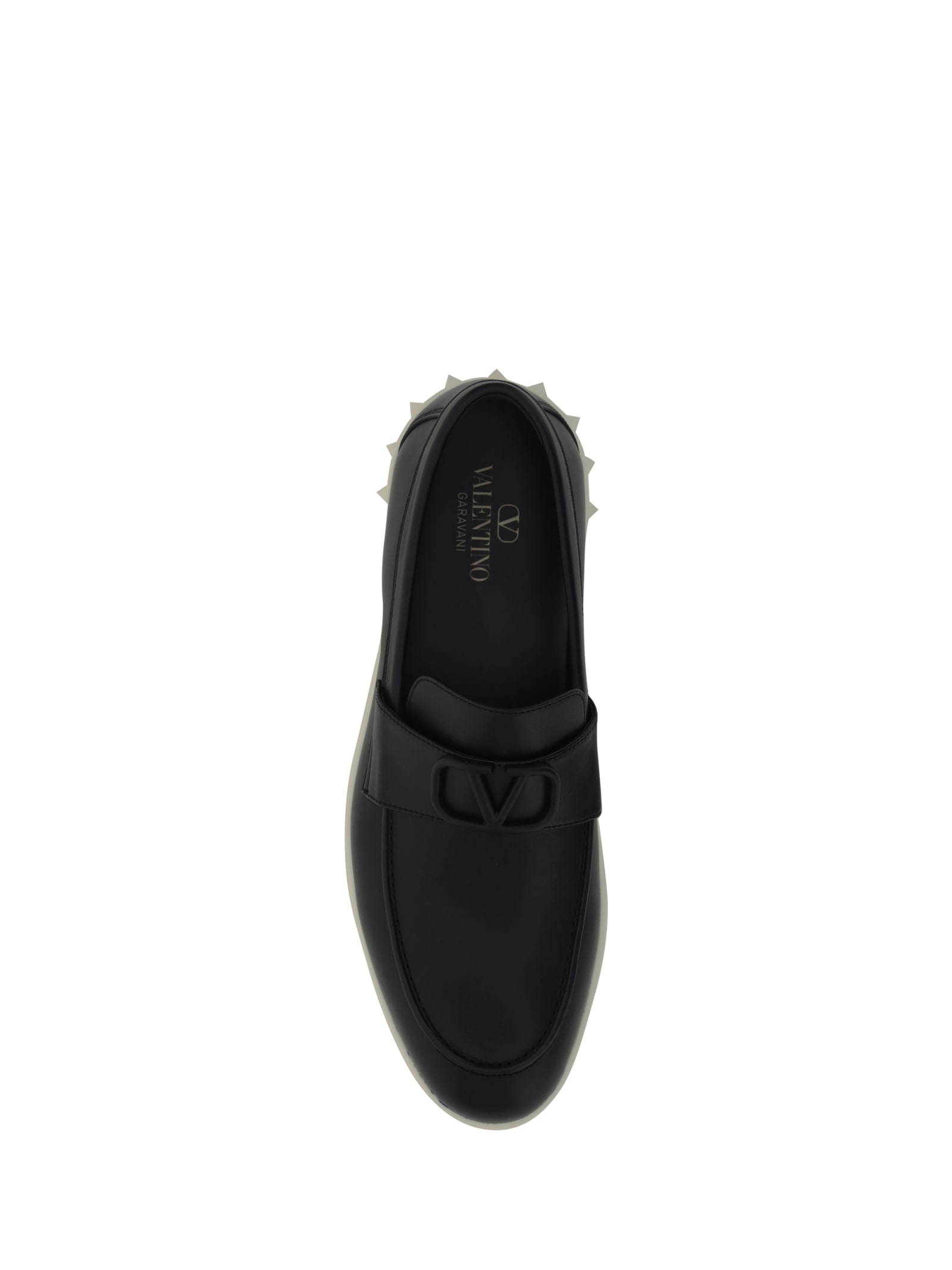 Shop Valentino Garavani Loafers In Nero