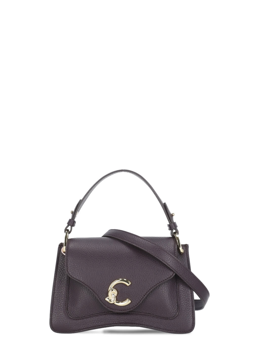 Coccinelle C-me Foldove Top Medium Tote Bag In Purple