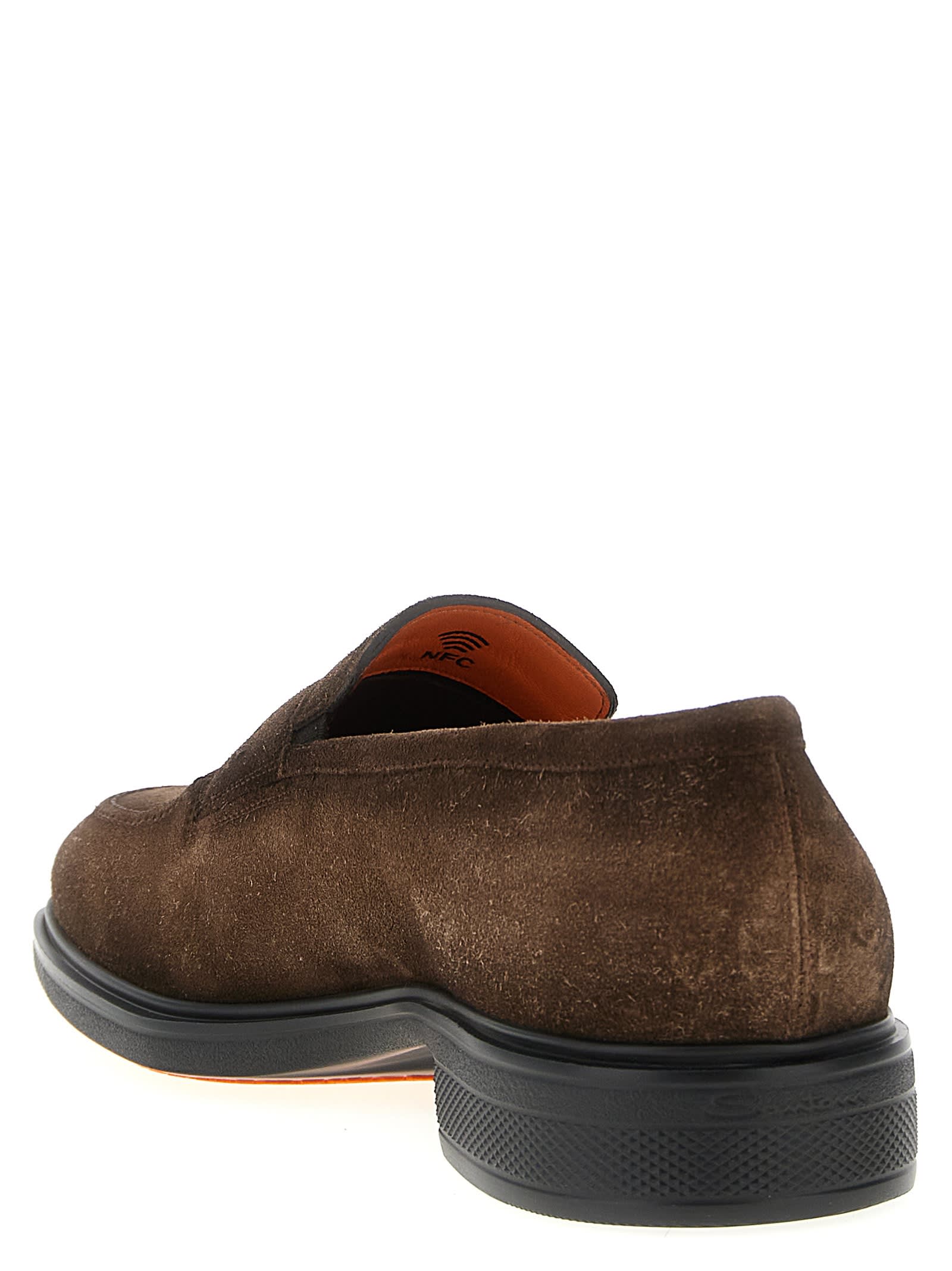 Santoni Easy Capsule Loafers In Brown