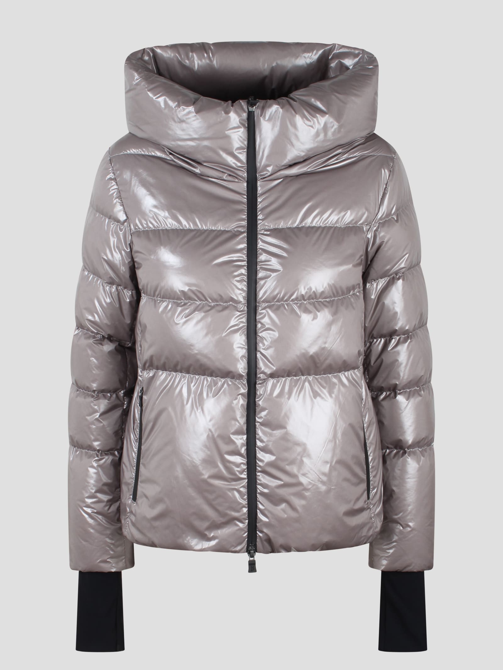 Shop Herno Hooded Padded Down Jacket